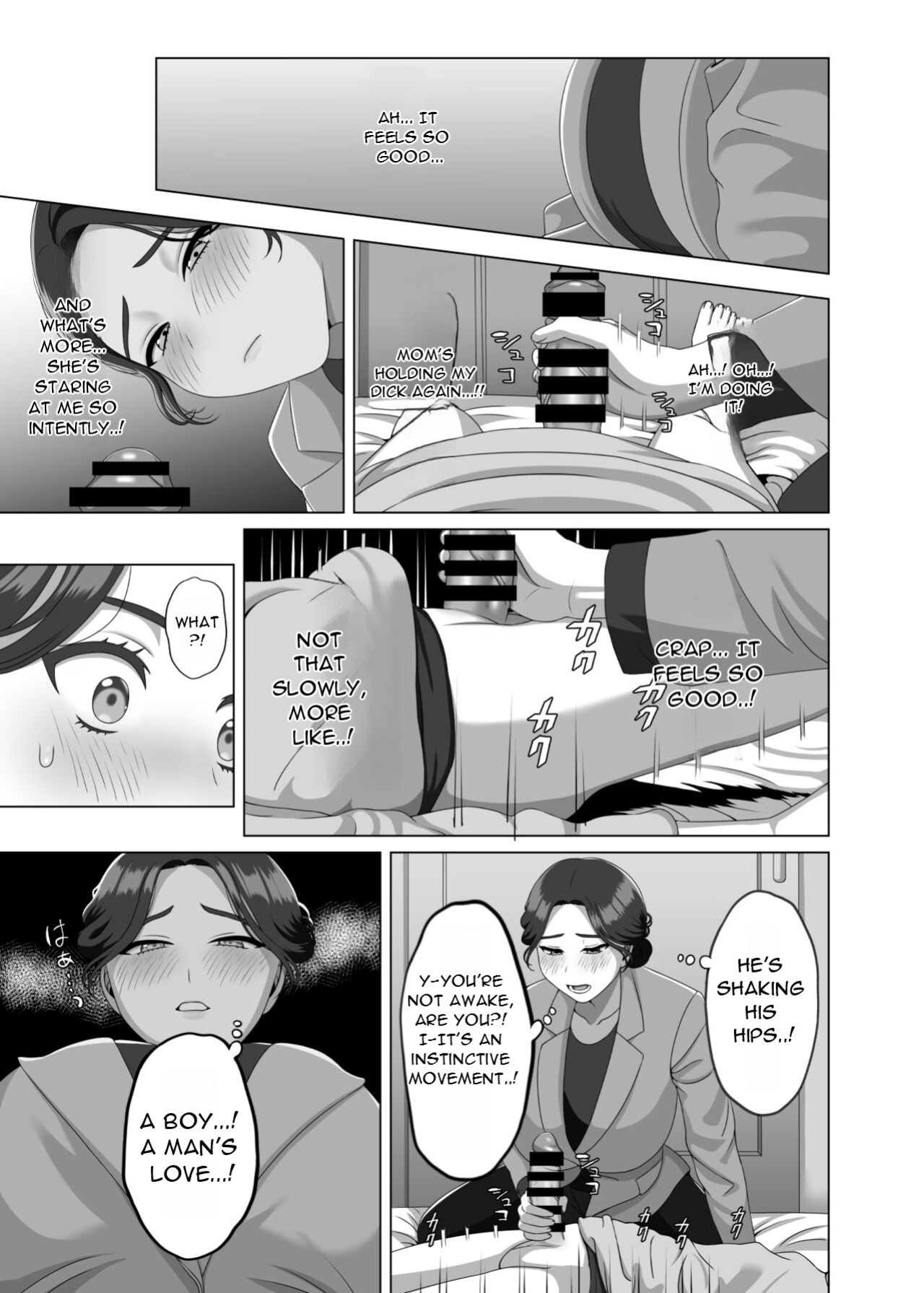 [GABUGABU (GABURI)] Musuko no Asadachi ni Doki Doki Shichau Okaa-san - A mother gets excited about her son's morning erection [DarklordMTLs]