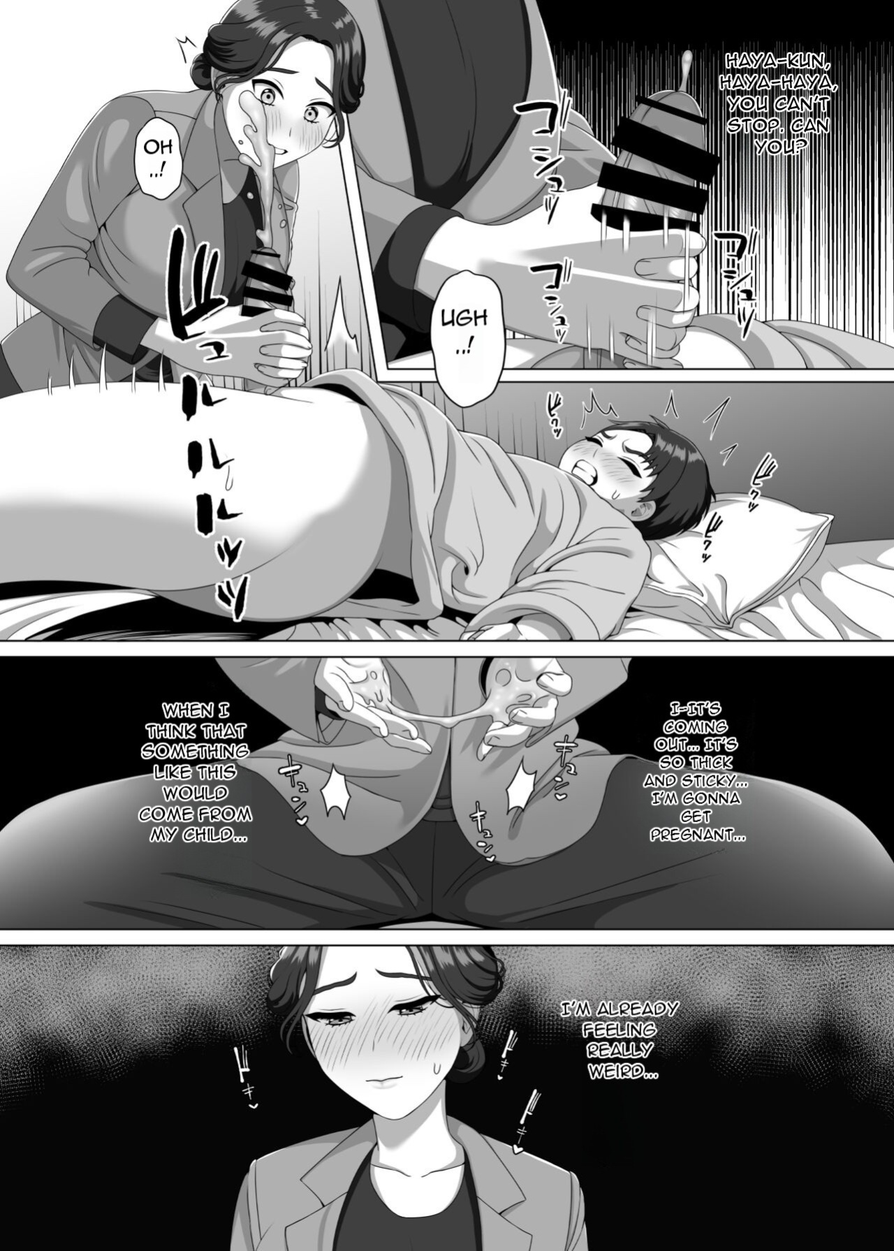 [GABUGABU (GABURI)] Musuko no Asadachi ni Doki Doki Shichau Okaa-san - A mother gets excited about her son's morning erection [DarklordMTLs]