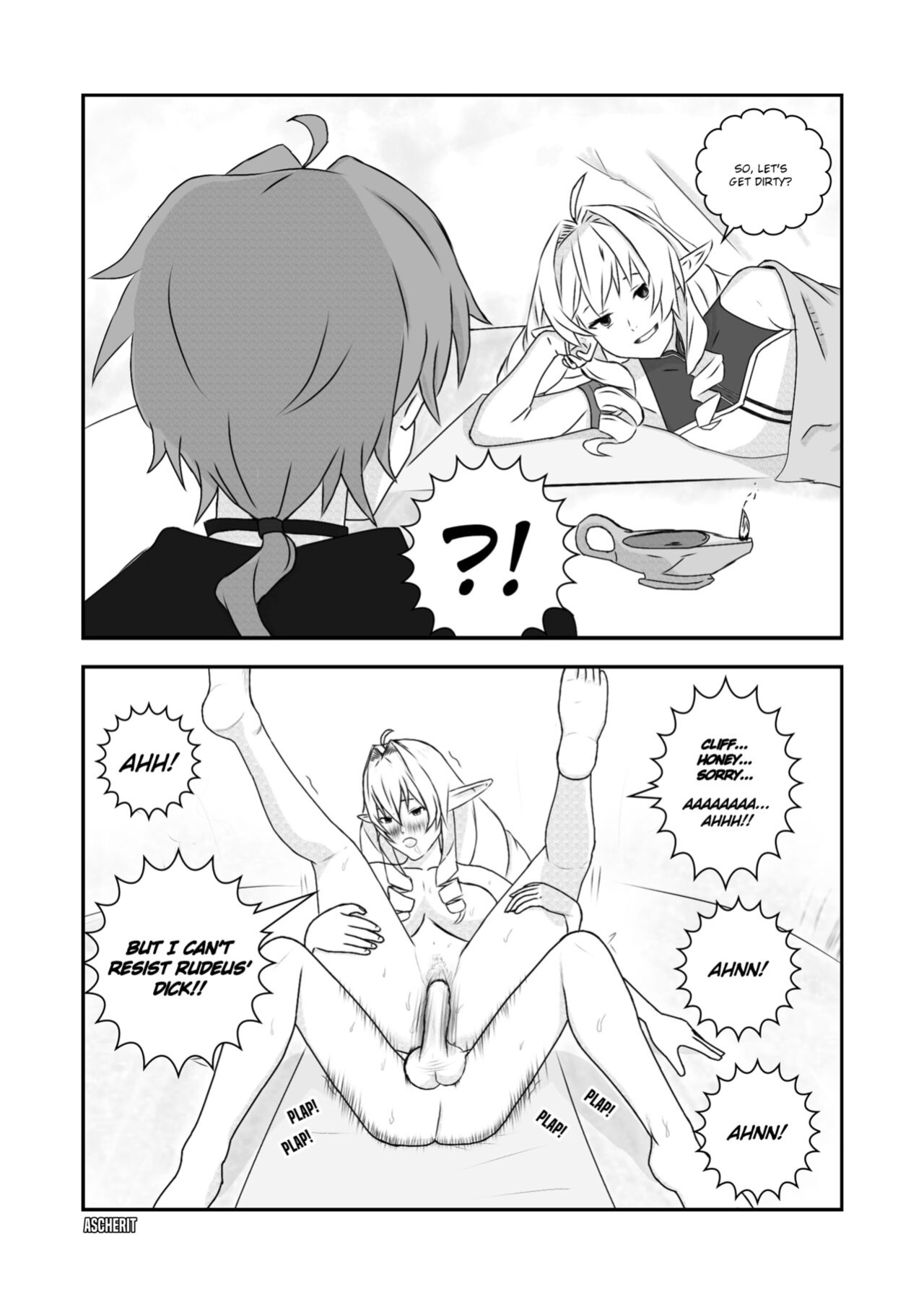 [Aschie] The Chronicles of Elinalise, The Bitch of Mushoku Tensei Chapter 04 (Mushoku Tensei)