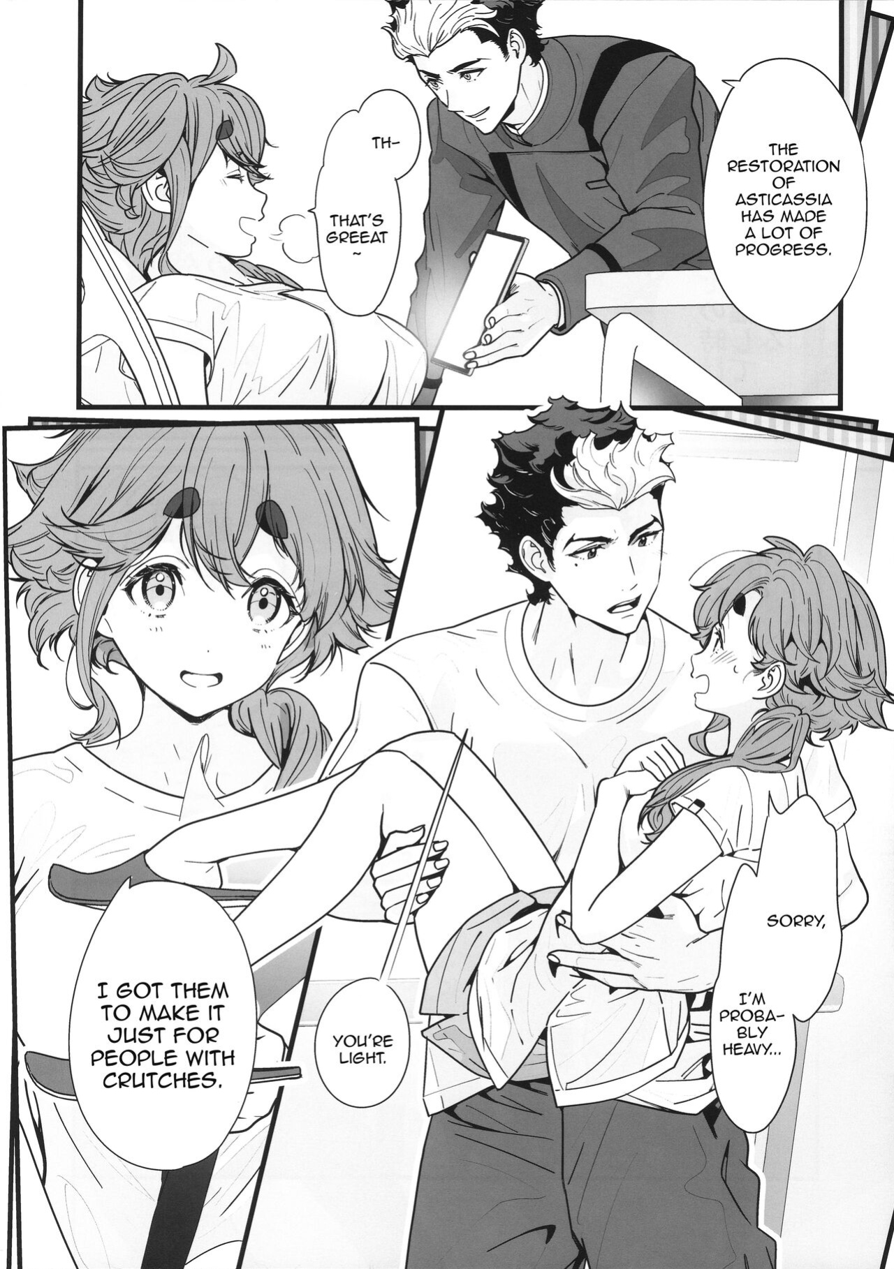 [Renai Mangaka (Naruse Hirofumi)] Shukufuku Sareru Happy End / Buildup Is Important To Get To That Blessed Happy End, Isn't It? (Gundam TWFM)