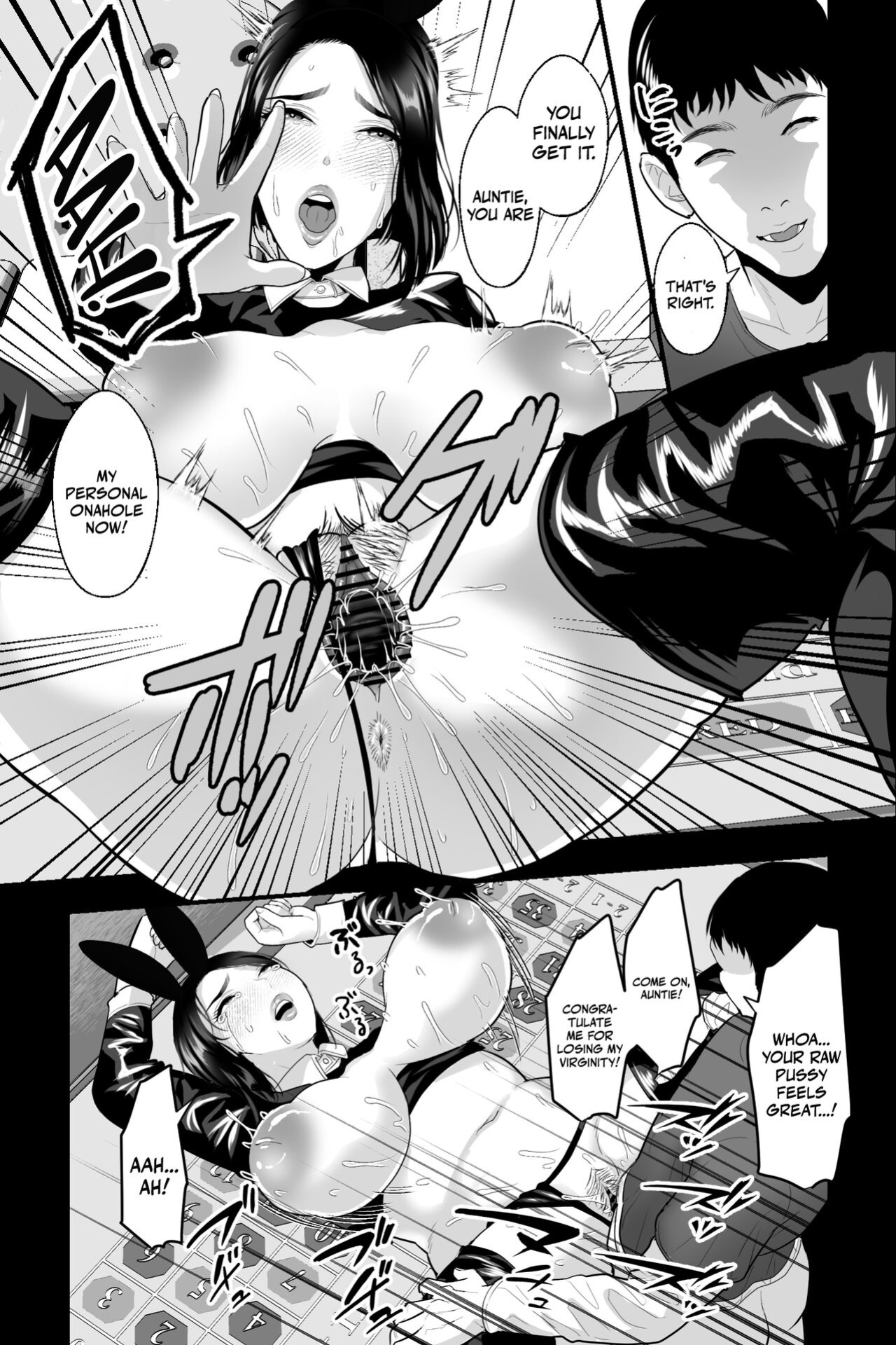 [Ginshio Honpo (Ginen)] Kyoushi no Oba wa Himitsu no Bakunyuu Ero Cos Layer ~Iinari Gyaku Bunny & Sister Cos de Keiren Soku Iki Nakadashi Netori~ | My Teacher Aunt Is Secretly A Buxom Erotic Cosplayer