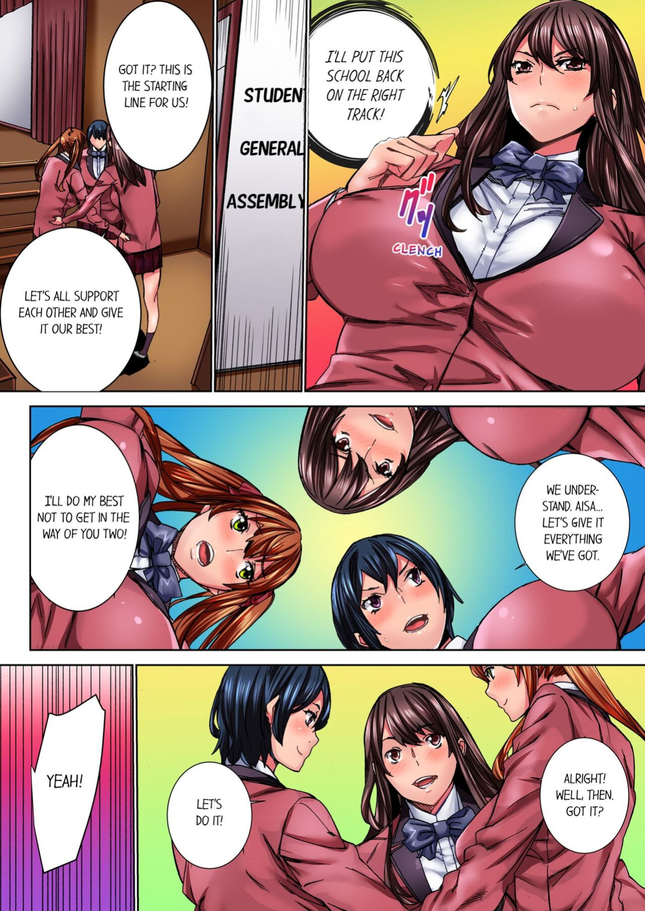 [OUMA] IKUu!! Zenkou Seito no Mae de Koukai Zecchou-saserareta JK no Matsuro 1 | Cumming in Front of the Entire Student Body 1