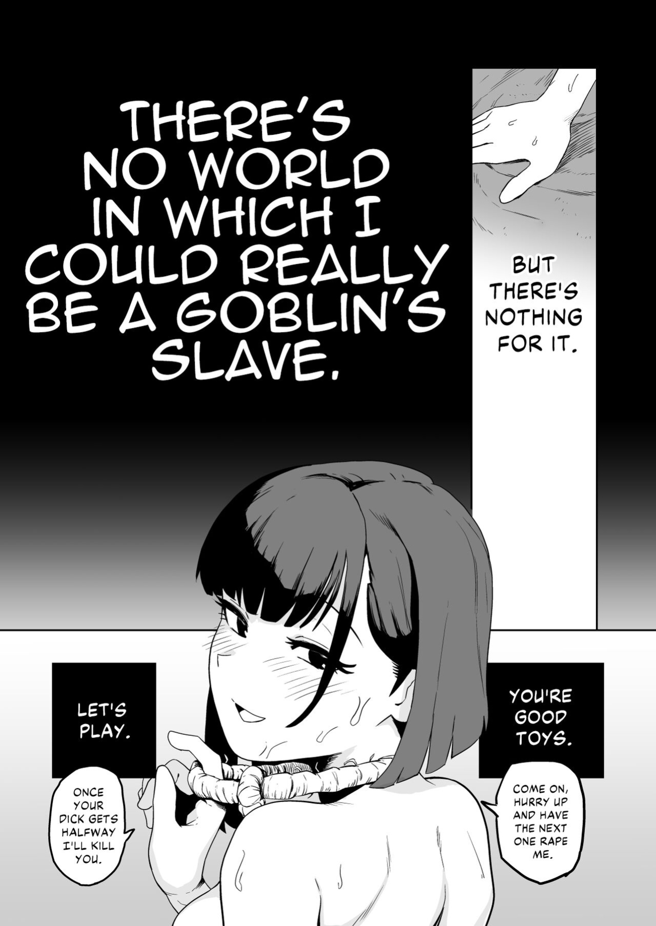 [Yamabatake (Yamabatake)] Zako-kan Nerai no Do-M Onna Kishi ga Hontou ni Goblin Dorei ni Sareru Hanashi Zenpen | The Story of How a Masochistic Female Knight Looking to Get Gangbanged by Weaklings Became a Goblin Slave for Real; Part 1