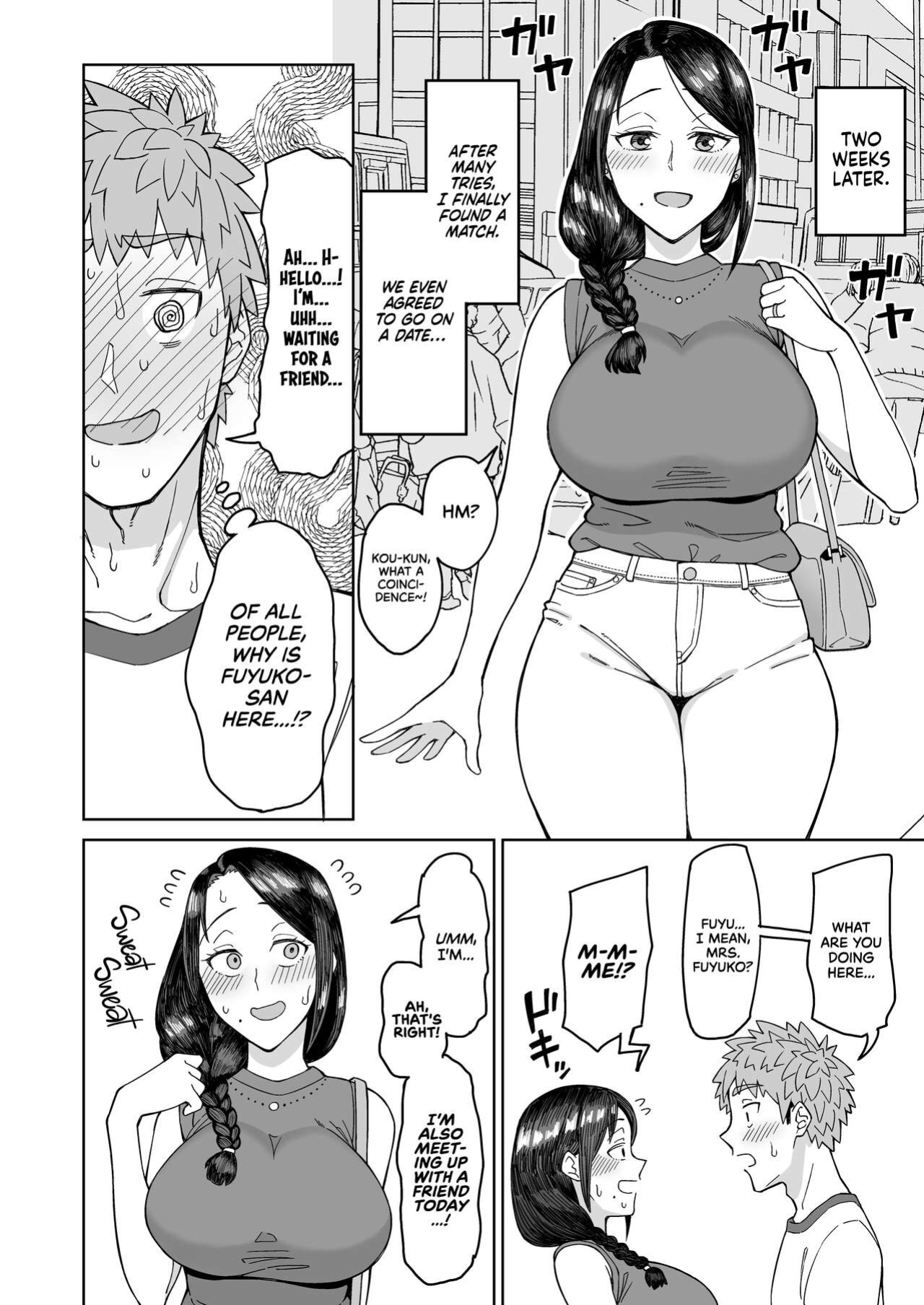 [Misaki (Akutenkou)] Hatsukoi no Hito wa, Tomodachi no Mama. | My First Love Is My Friend's Mom. [RedLantern]