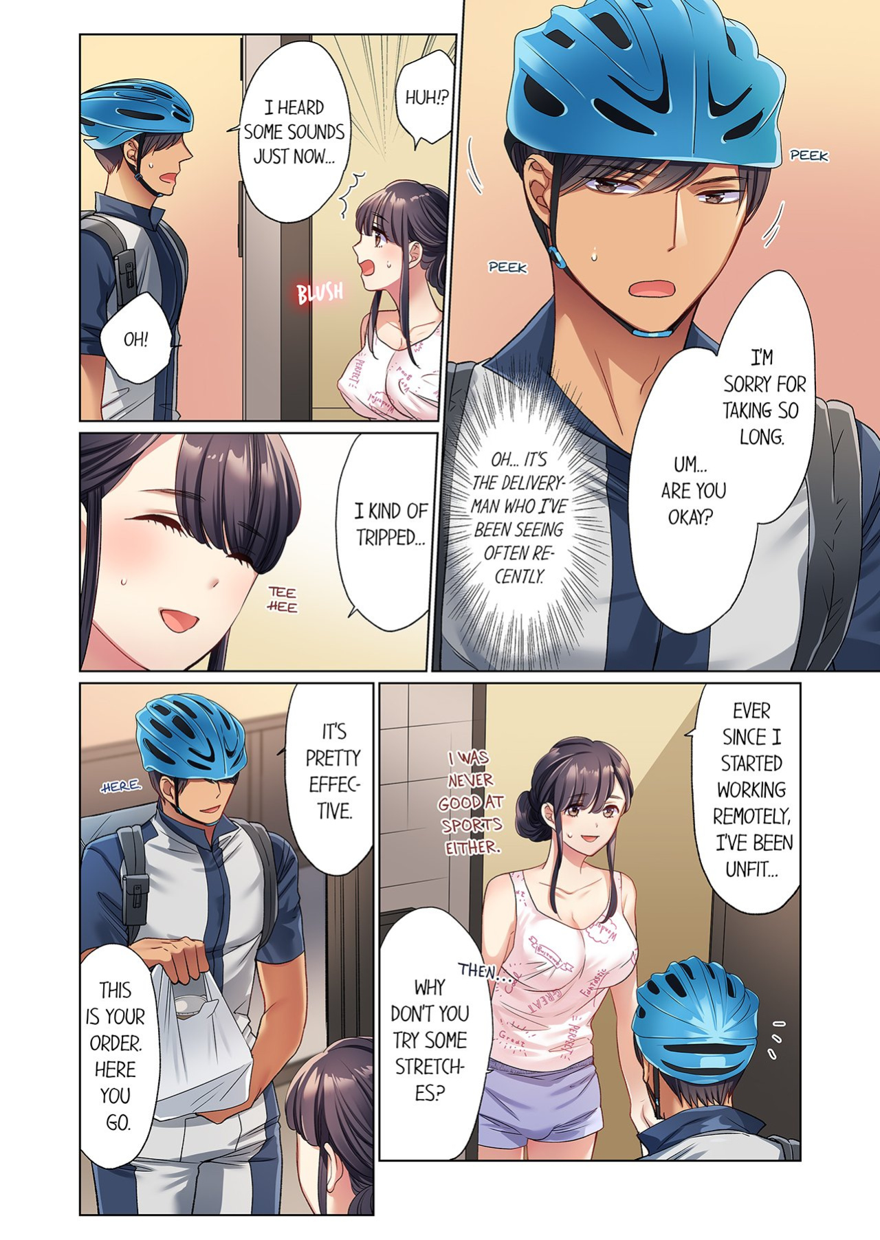 [Uehara Yoyogi] Zaitaku OL, Yotsunbai Iki! Heya Made Gamandekinai Deribarii SEX 1 | Work-at-Home Clerk, Cums on All Fours! Impatient Delivery Sex 1