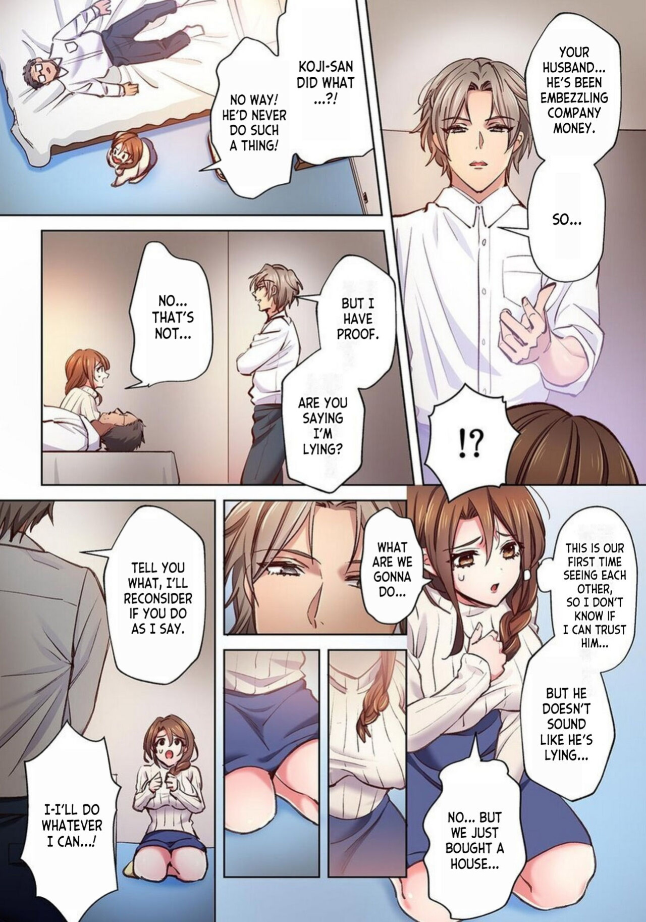 [Kedama-kun] Nemuru Otto no Mae de Otosareta Hitozuma "Mou Ikitakunai no... Yurushite Kudasai..." 1 | A Married Woman Fucked In Front Of Her Sleeping Husband "I Don't Want To Cum Anymore... Please Forgive Me..." 1 [desudesu]