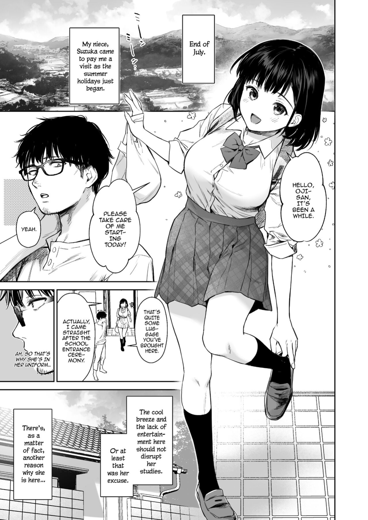[Doushoku (Umakuchi Syouyu)] Toaru Natsu, Mei to Futarikiri. [SquigglesJp Scans]