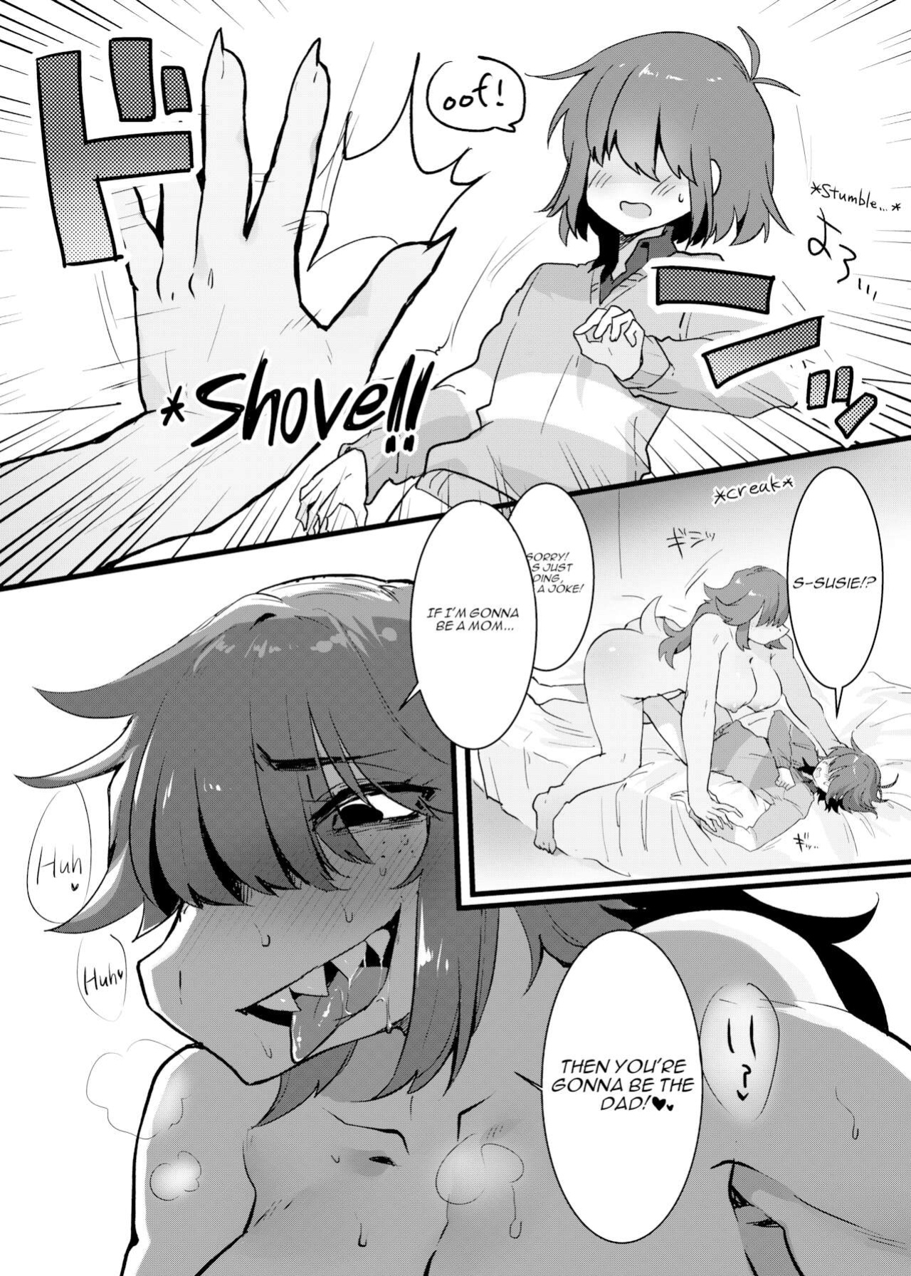 [High Risk High Return (Komugiko)] Ningen x Monster demo Akachan wa Dekimasu ka!? (Deltarune)