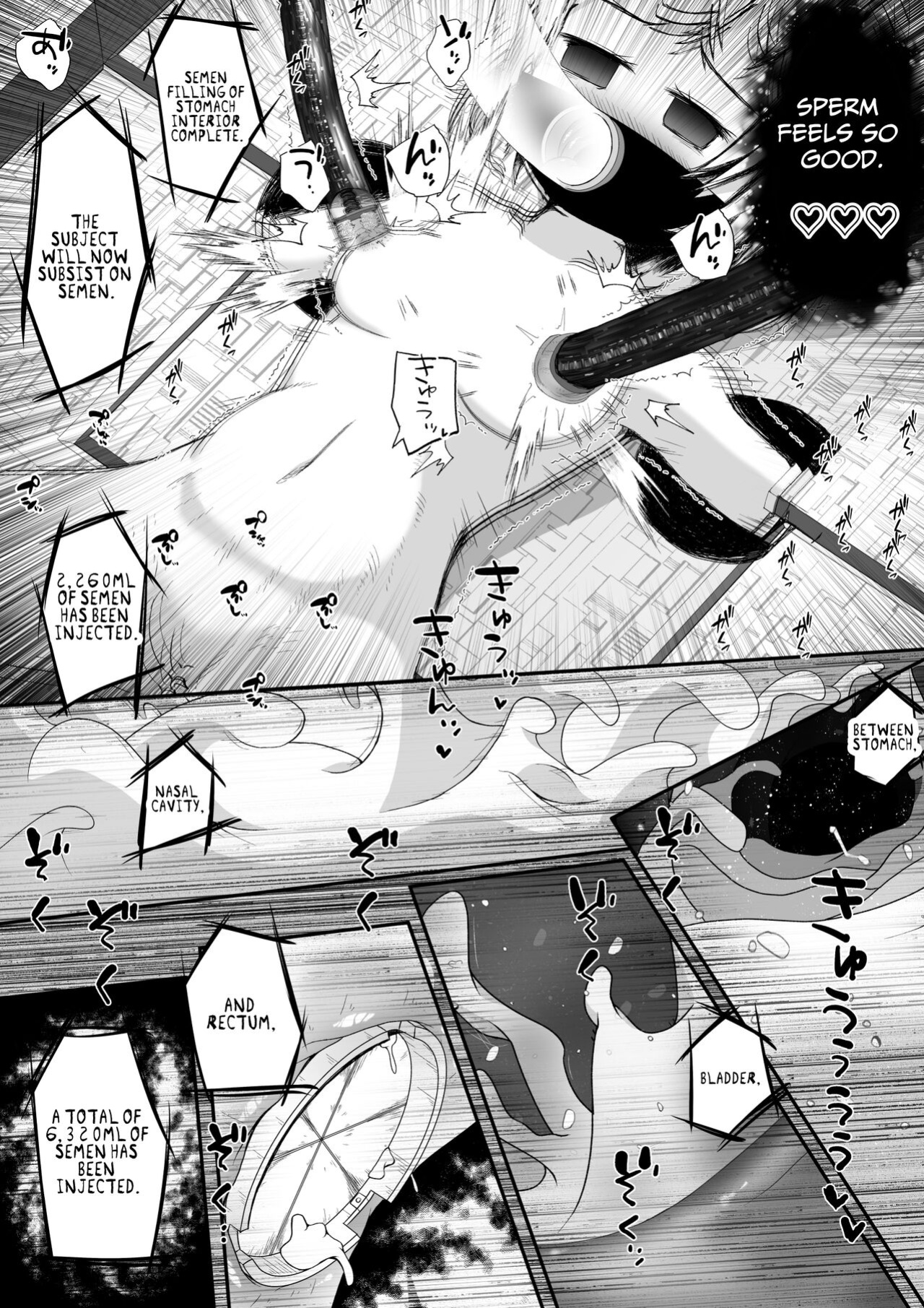[Ecchi Ecchi Daifuku (Neko Daifuku)] Onnanoko no Shintai-chuu no Ana o Seieki de Ippai ni Shita Joutai de Hitasura Zecchou Sasetsuzukeru Ohanashi | Getting Cum in Every Orifice... For Science! [TsukiNet]