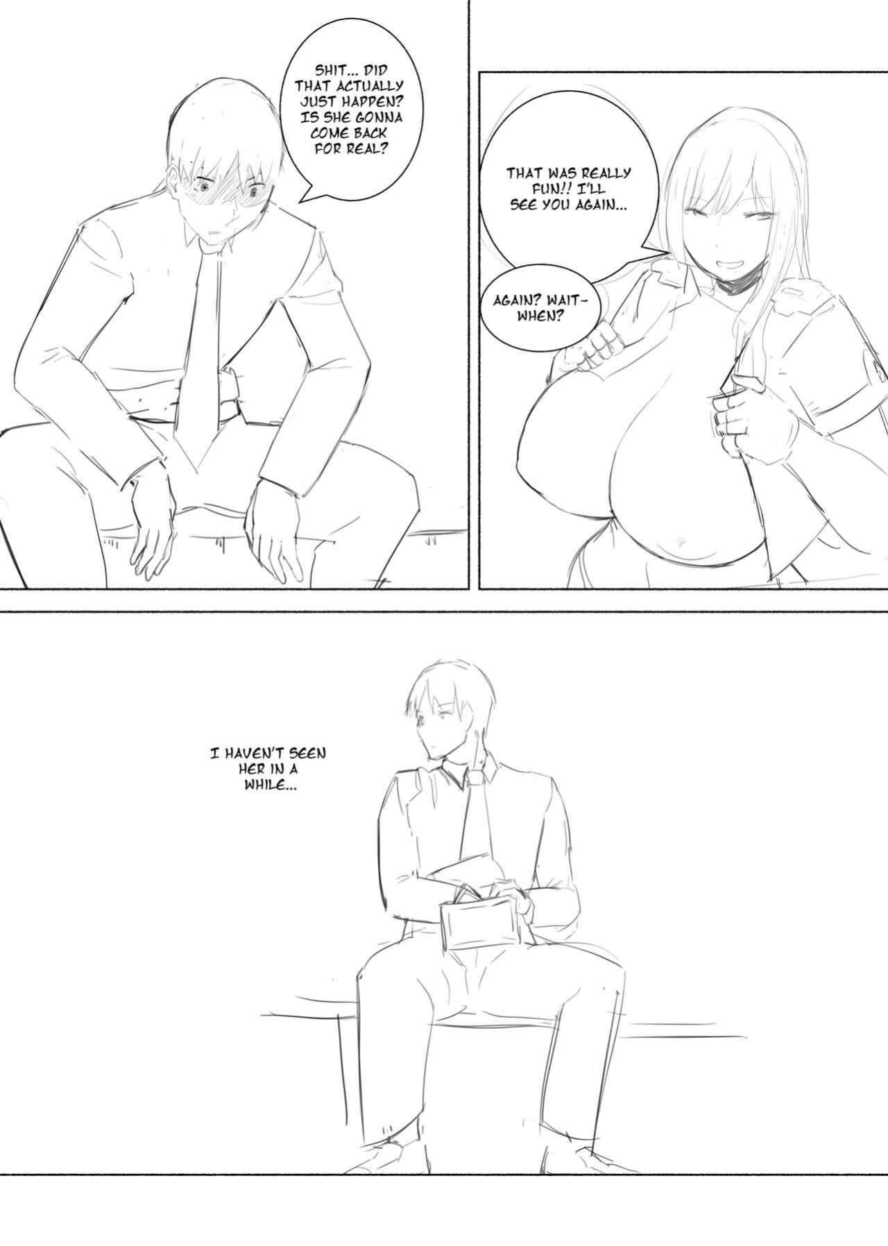 Guild Clerk's Too Busty Client