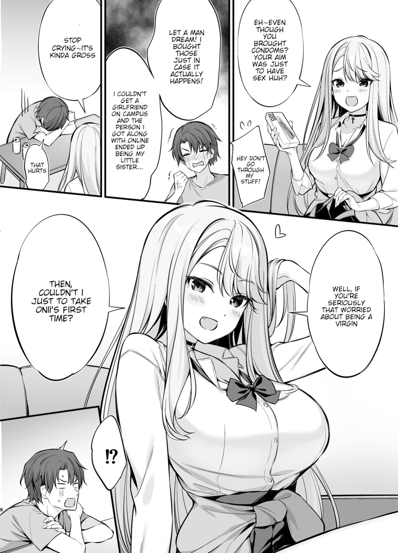 [P:P (Oryou)] SNS de Deatta no wa Gyaru-ka shita Imouto Deshita [Too Laz Translations]
