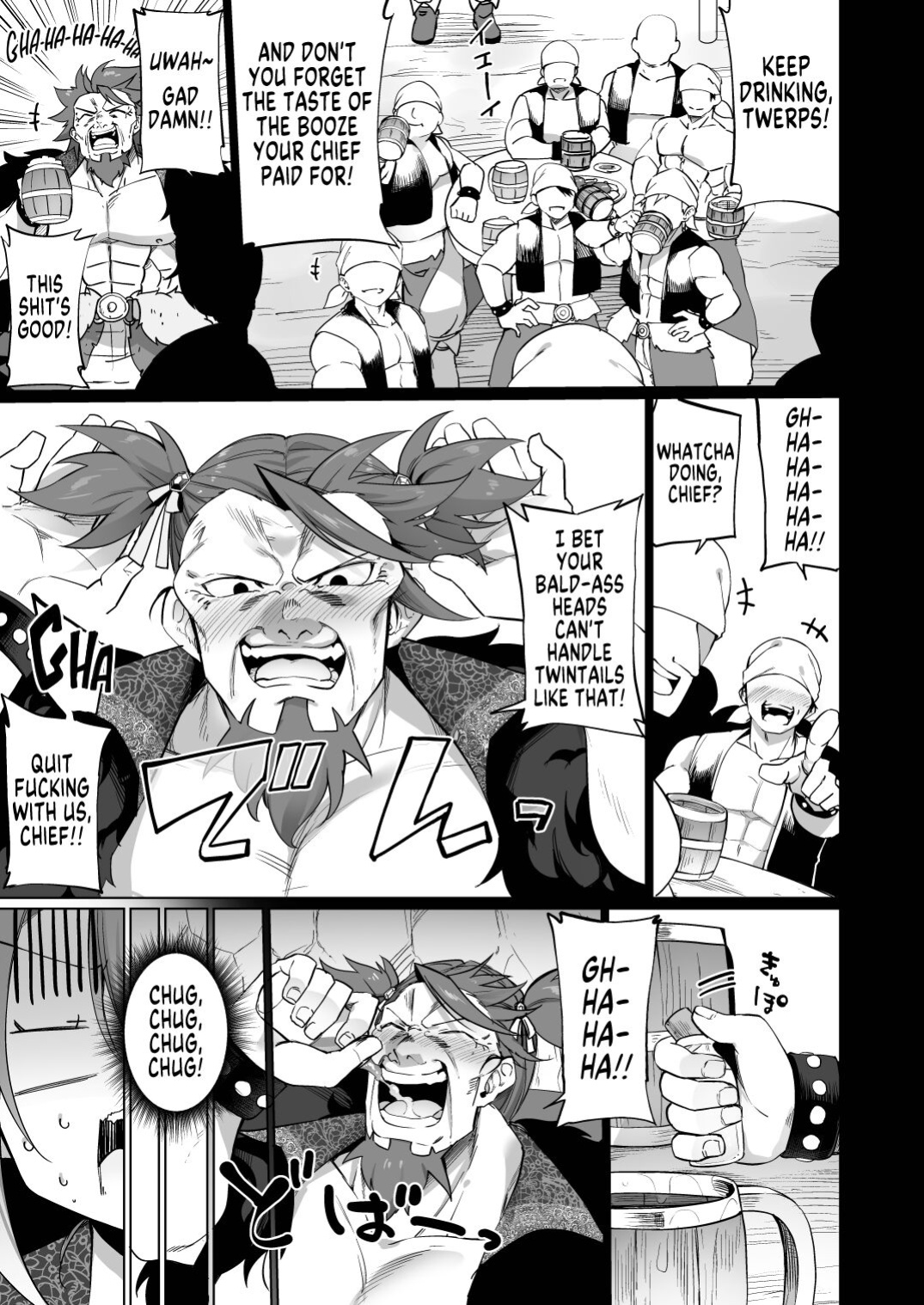[Slime no Kanmuri (Kanmuri)] Mesugaki Elf ni Natta Don Elf-ka no Kusuri part 3 | A Bandit Chief Who Turned Into a Bratty Elf Girl Elvification Drug part 3 [GTF]