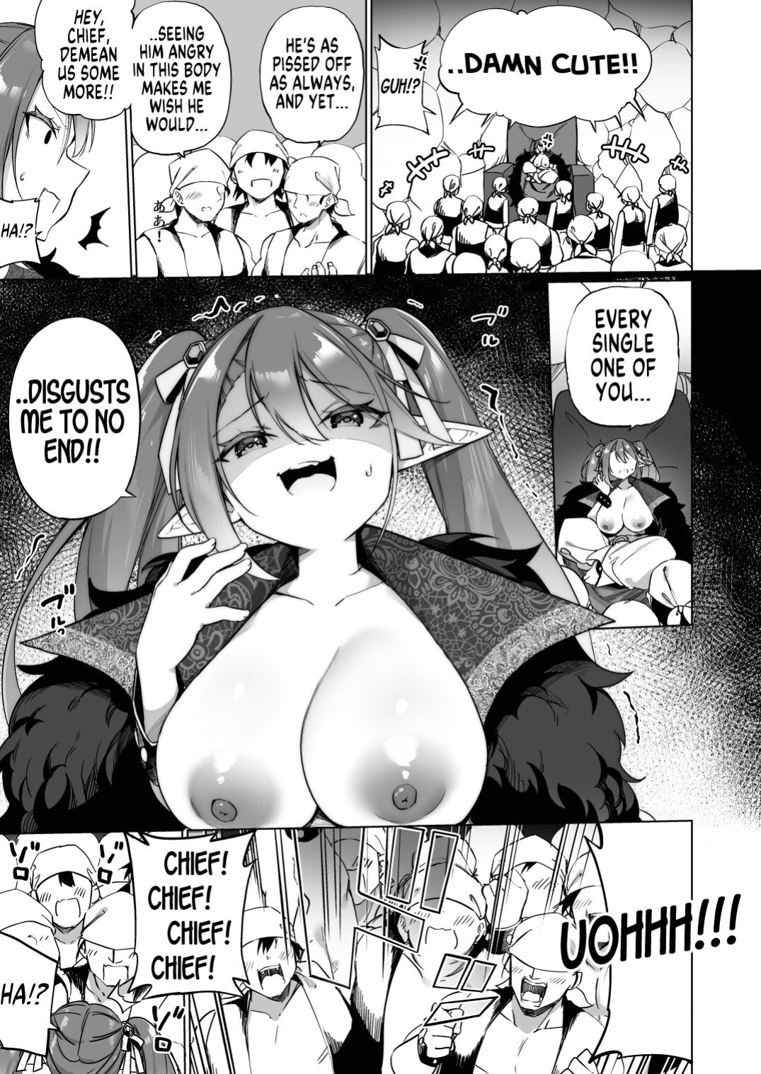 [Slime no Kanmuri (Kanmuri)] Mesugaki Elf ni Natta Don Elf-ka no Kusuri part 3 | A Bandit Chief Who Turned Into a Bratty Elf Girl Elvification Drug part 3 [GTF]