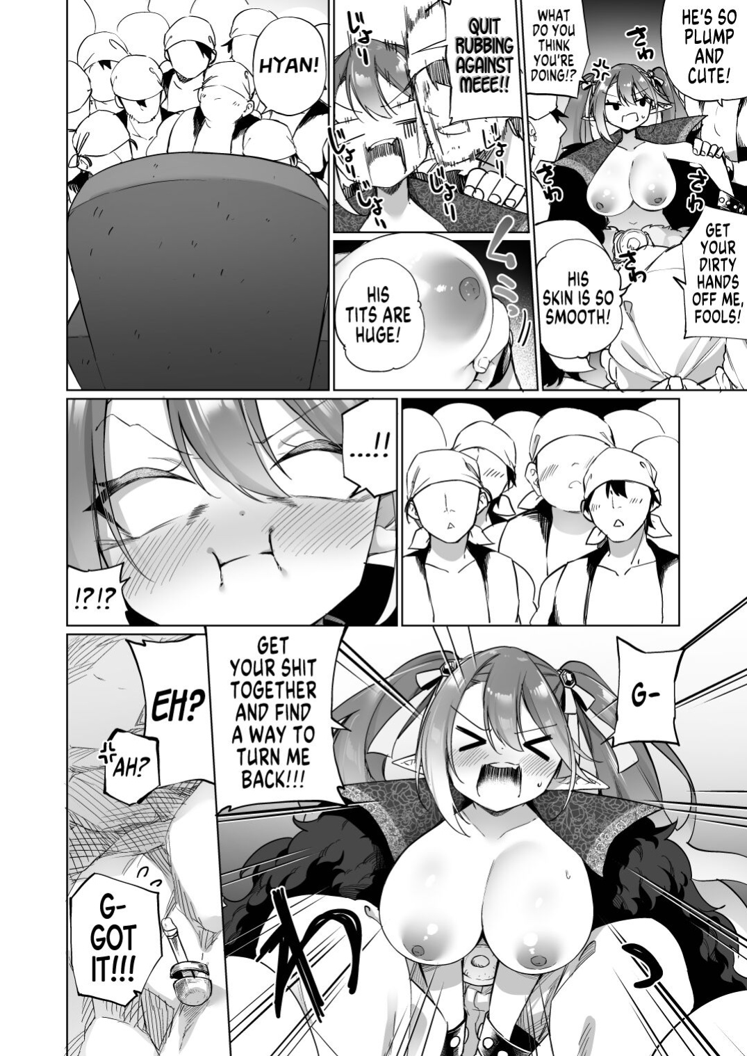 [Slime no Kanmuri (Kanmuri)] Mesugaki Elf ni Natta Don Elf-ka no Kusuri part 3 | A Bandit Chief Who Turned Into a Bratty Elf Girl Elvification Drug part 3 [GTF]