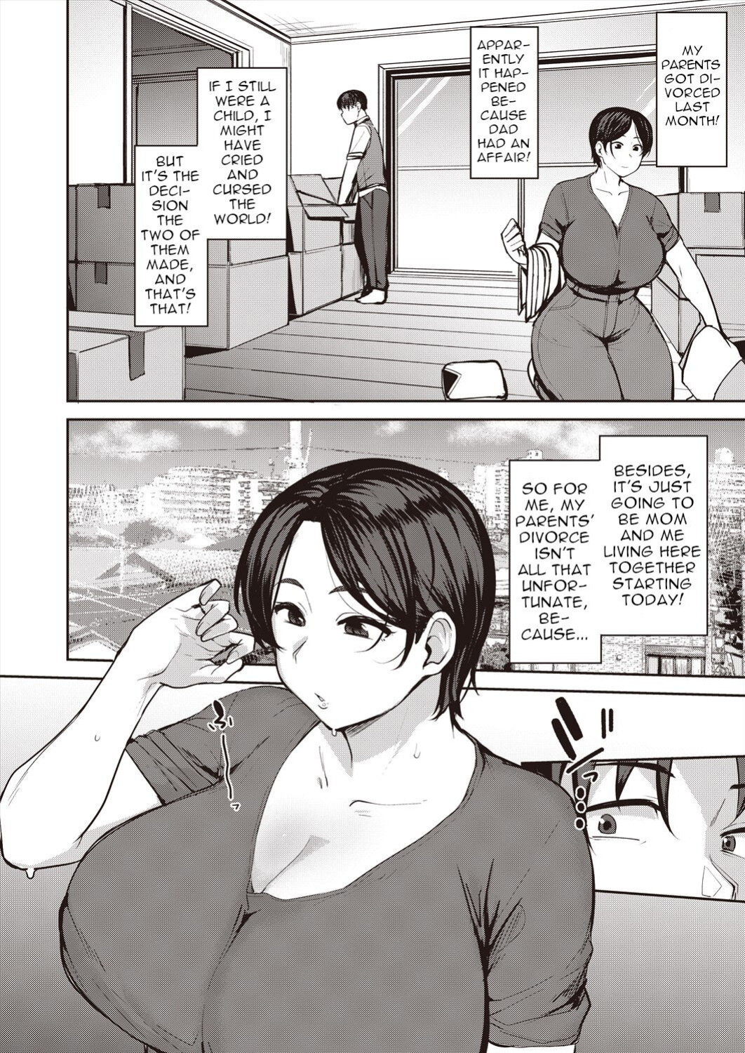 [Nanao Yukiji] Oyako Ai | Mother-Son Love (COMIC AUN 2024-06 ) [menospeaknihongo]