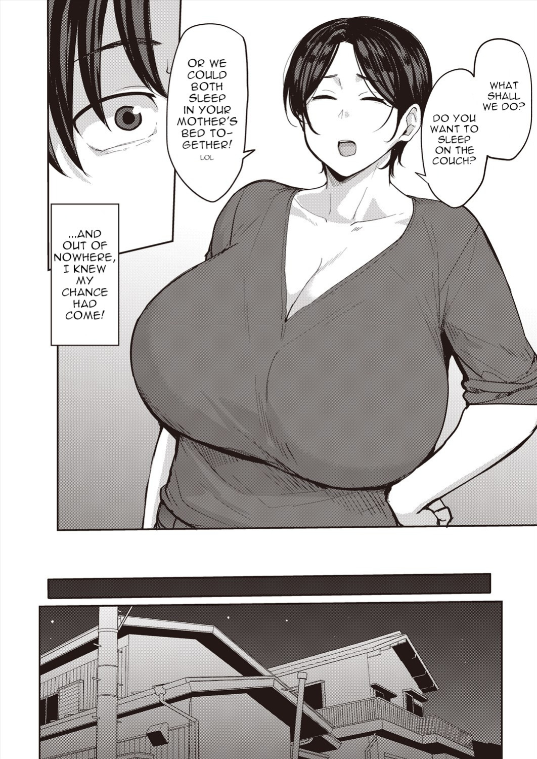 [Nanao Yukiji] Oyako Ai | Mother-Son Love (COMIC AUN 2024-06 ) [menospeaknihongo]