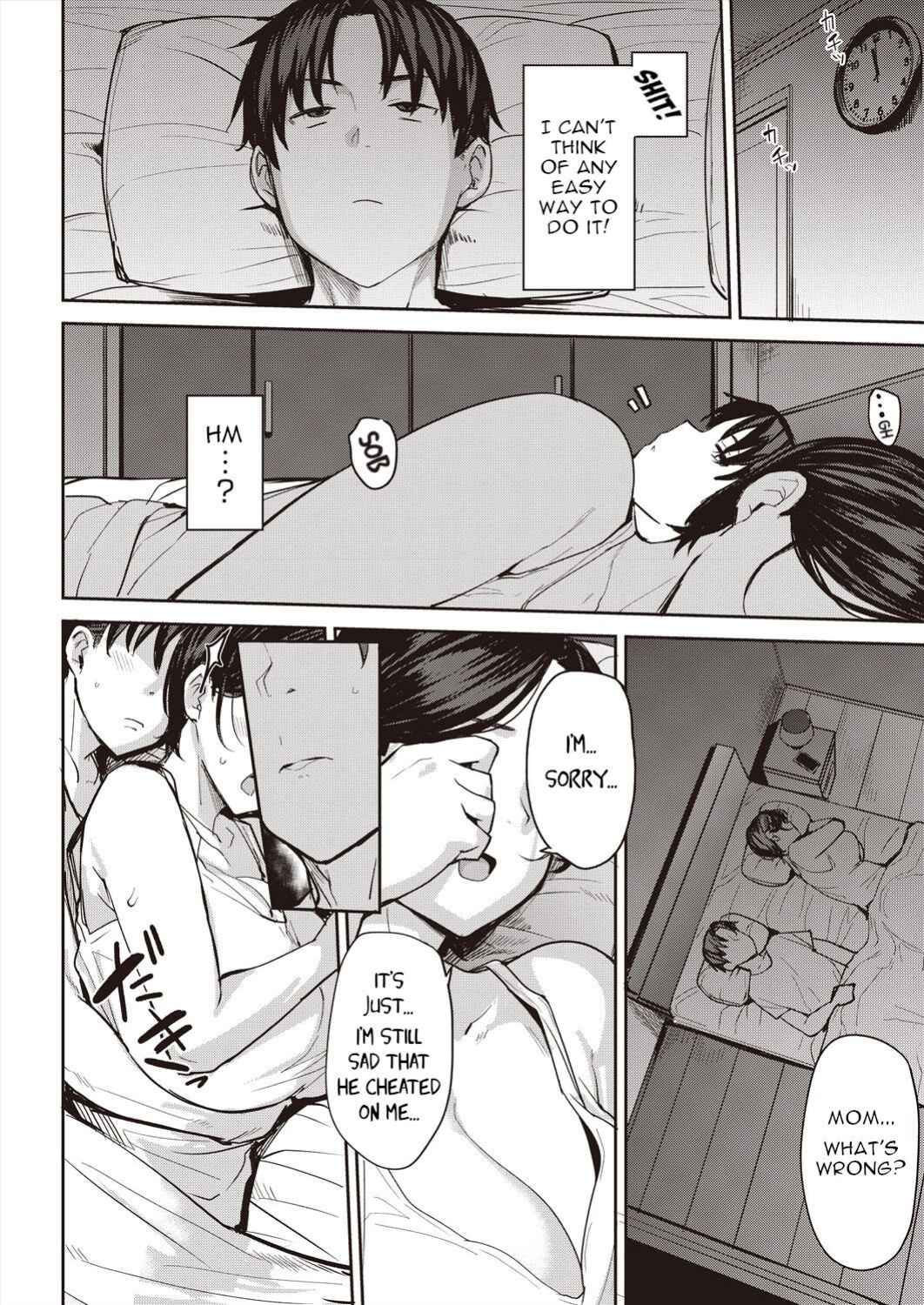[Nanao Yukiji] Oyako Ai | Mother-Son Love (COMIC AUN 2024-06 ) [menospeaknihongo]