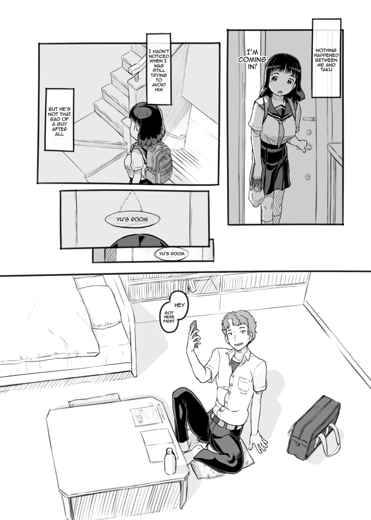 [Kuromahou Kenkyuujo (Nukaji)] Yumeoi Kareshi Mochi Doukyuusei [Doujins.com]