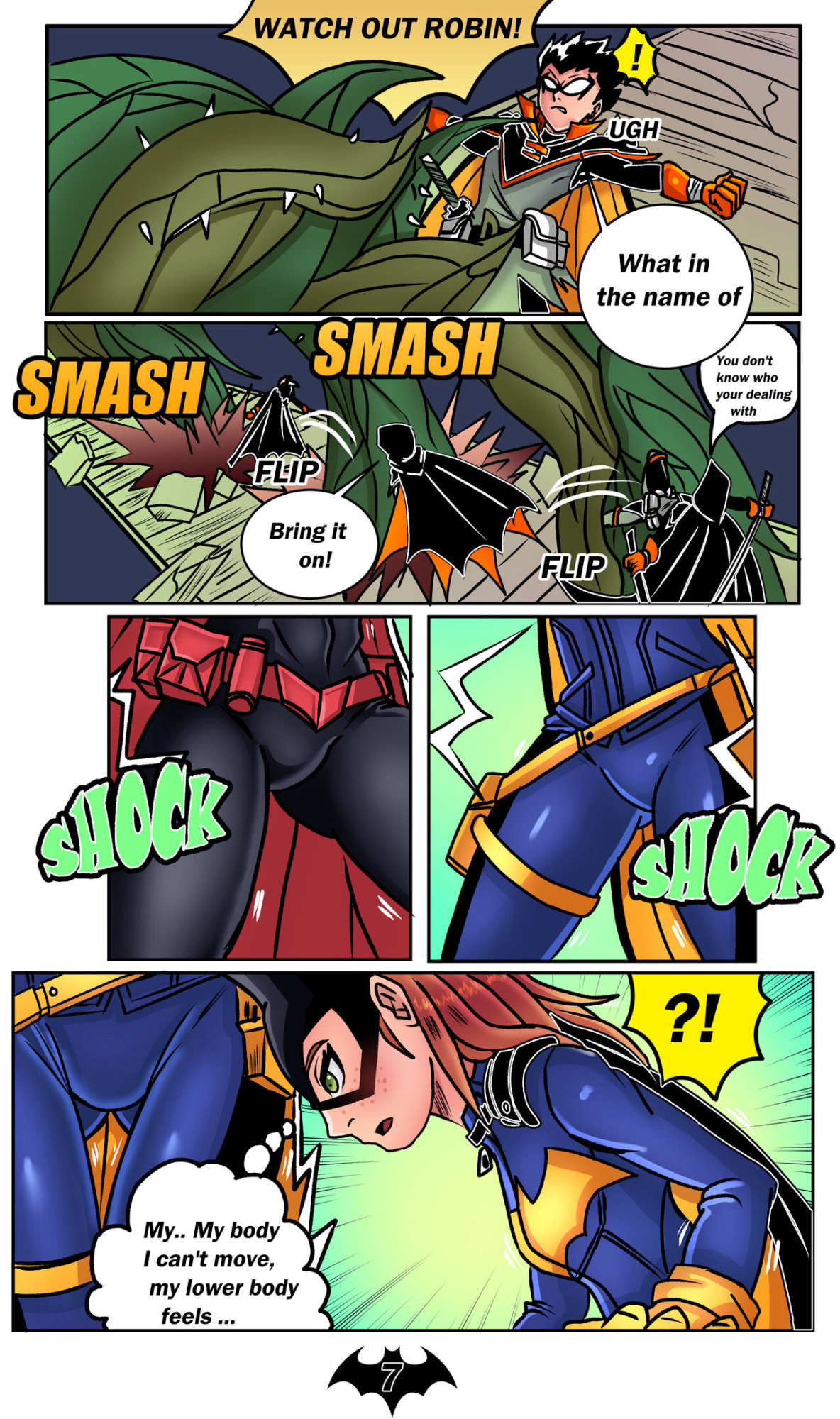 [Darkfang100] Batgirl Hentai 2: Mad For Bats