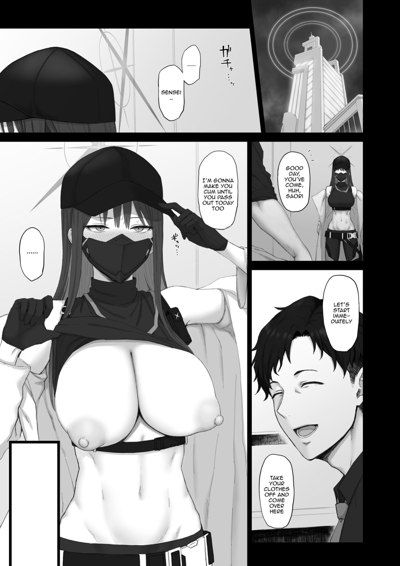 [Gomuhachi (Gomu)] Muchi ni Shokuzai Kyouiku ni Nikuyoku | Atonement For Ignorance, Education for Lust (Blue Archive)
