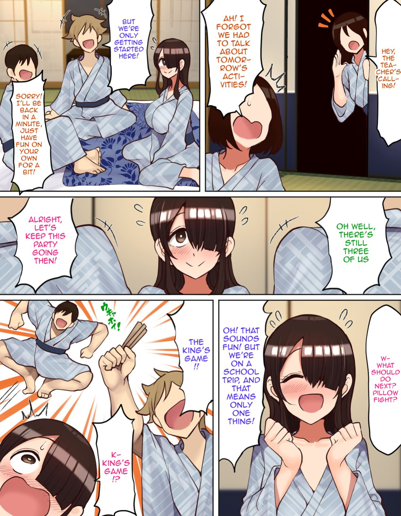 [Hamusuta-nonikomi (Motsuaki)] Shuugaku Ryokou de YouCha to Onaji Group ni Nacchatta Mekakure InCha-chan [Doujins.com]