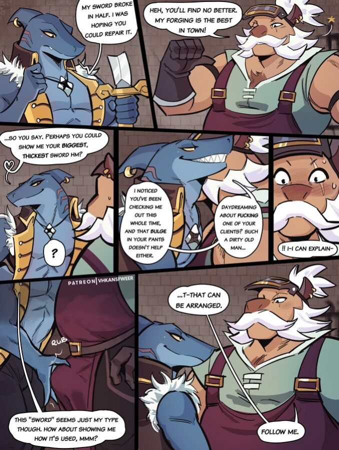 [VHKAnsfweer] Dungeons of Aether Slade x Blacksmith