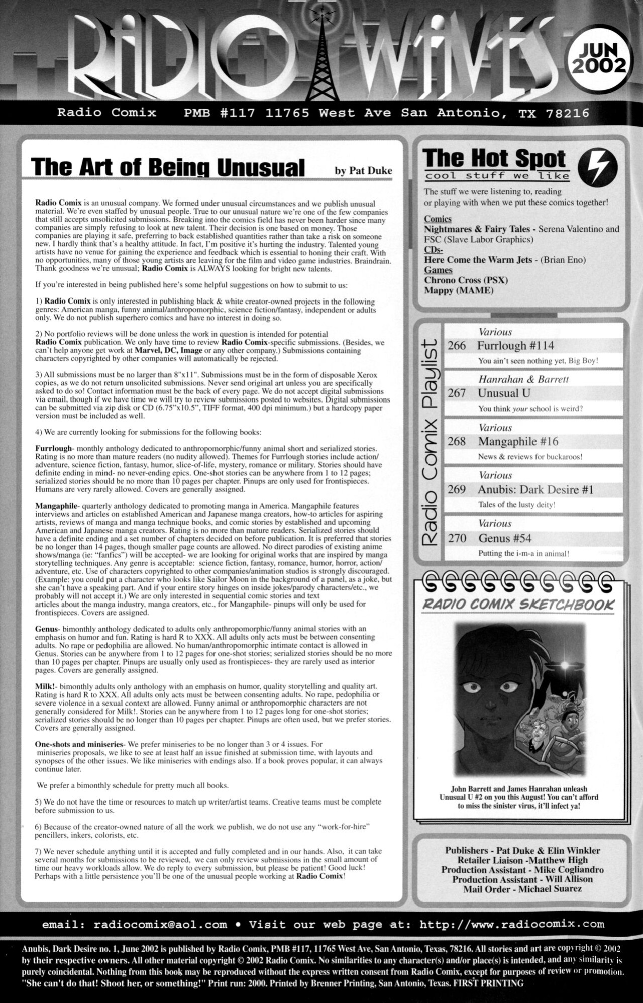[Radio Comix (Various)] Anubis: Dark Desire #1