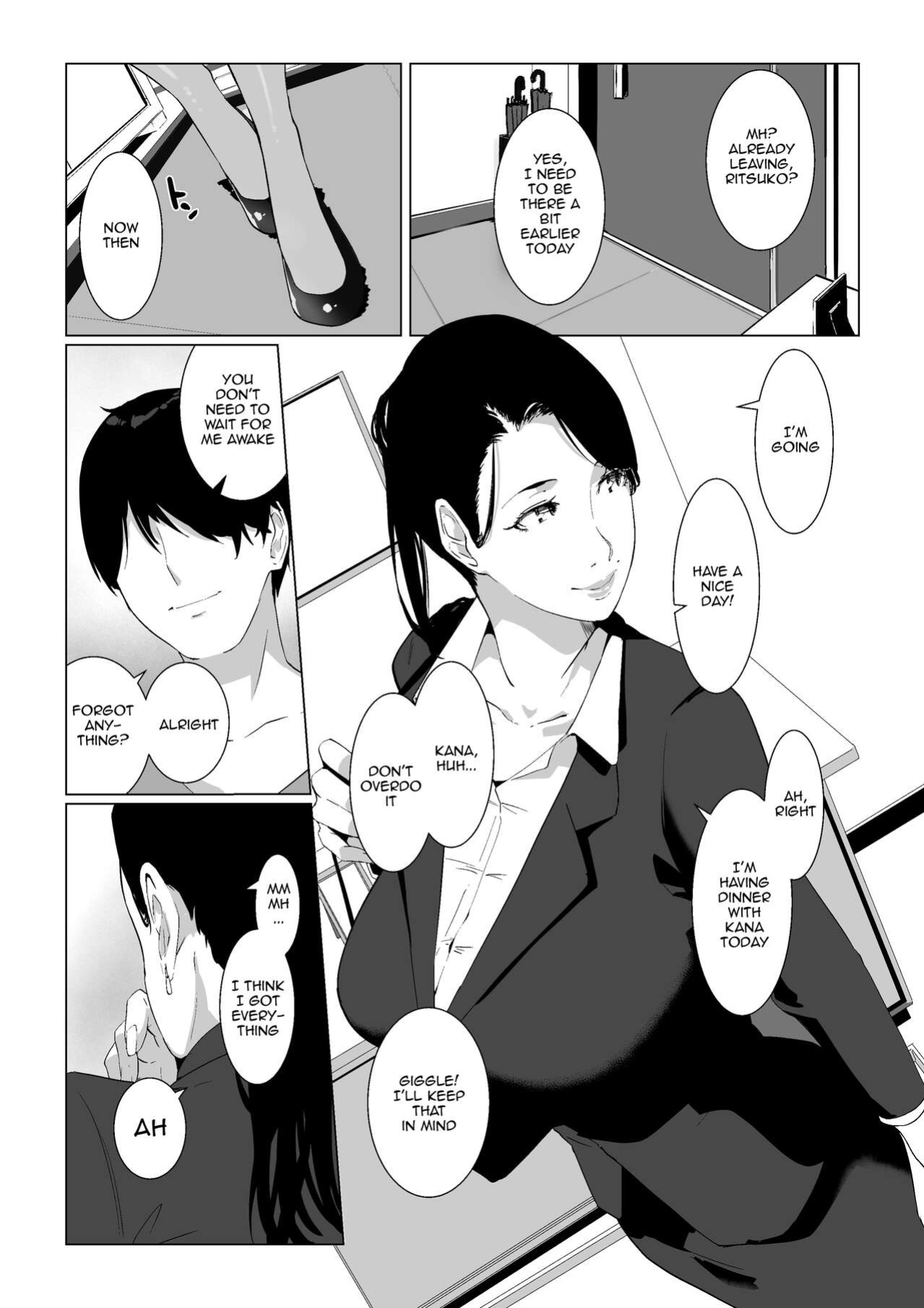 [NYPAON] Mou Ikkai, Shiyo Aisuru Otto no Ochinpo de Asa made Pakoraretai Inran Kyonyuu Tsuma no Ritsuko-san [Doujins.com]