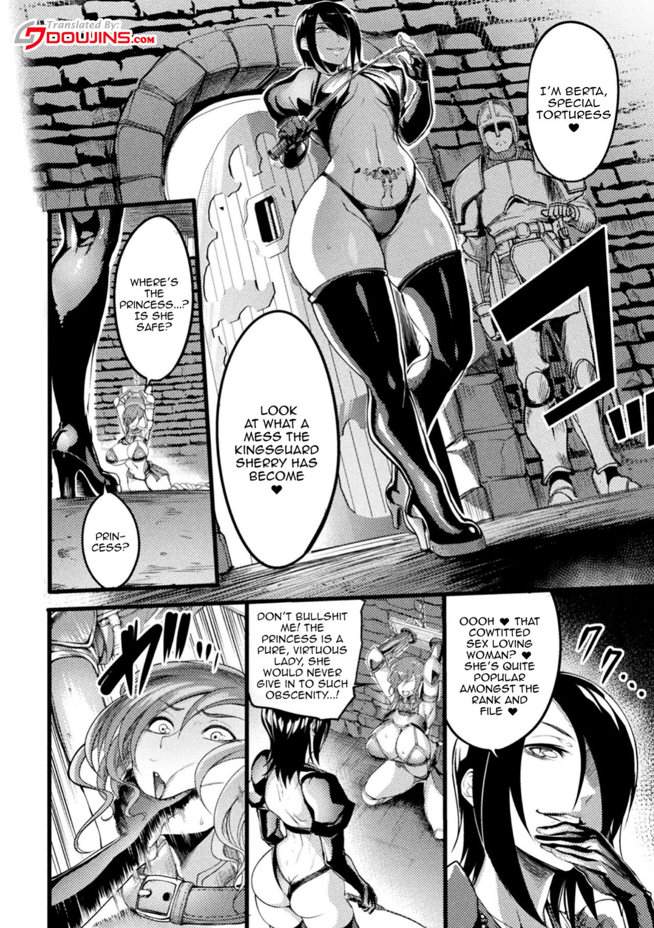 [Remu] Teikoku no Nikubenki ~Otosareta Hime to Onna Kishi~ | The Empires Meat Toilet ~The Fallen Knight and Princess~ (2D Comic Magazine Nikubenki Koujou Vol. 1) [Doujins.com]