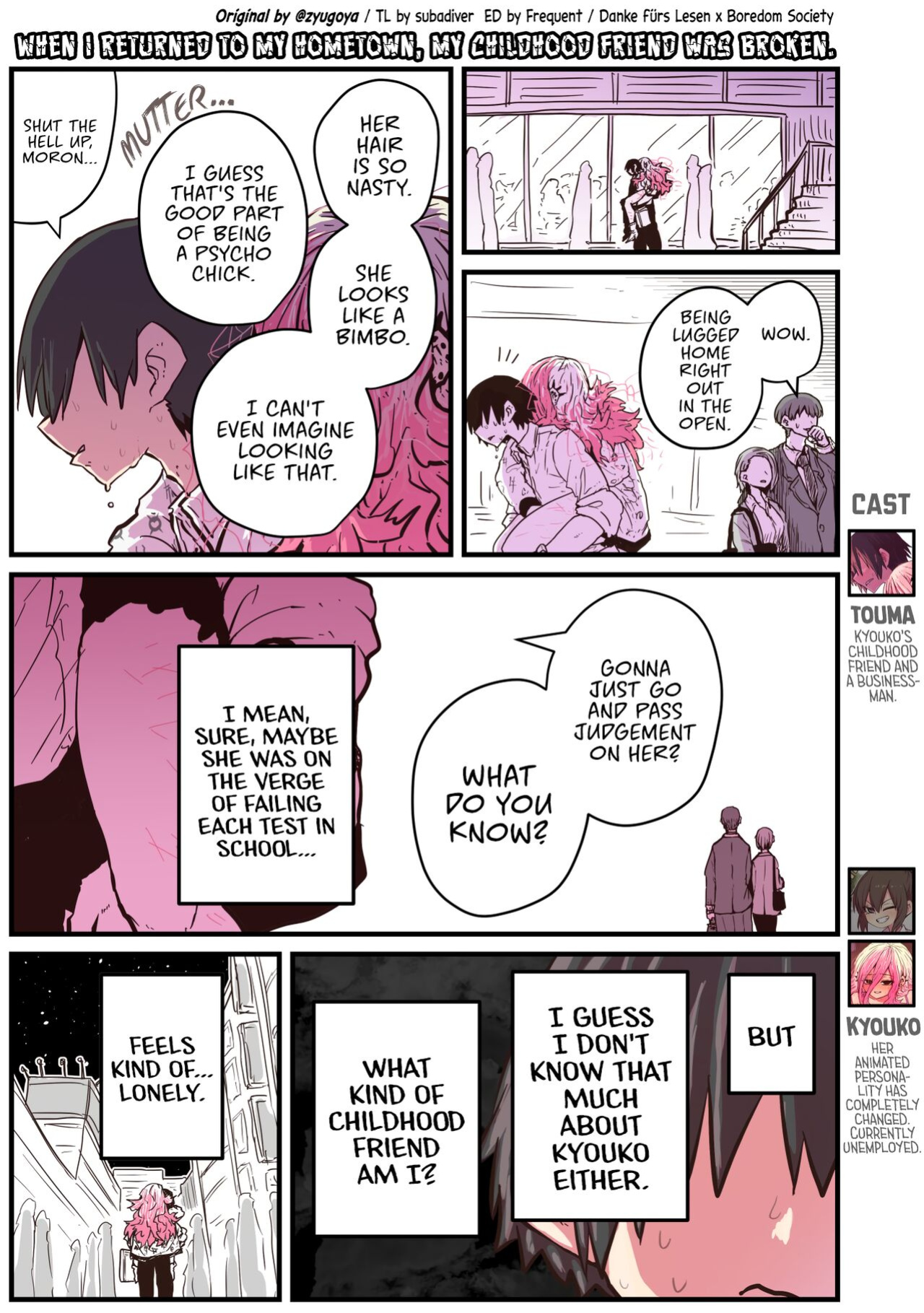 [Zyugoya] Jimoto ni Kaettekitara Osananajimi ga Kowareteta | When I Returned to My Hometown, My Childhood Friend was Broken (MainStory+FANBOX)