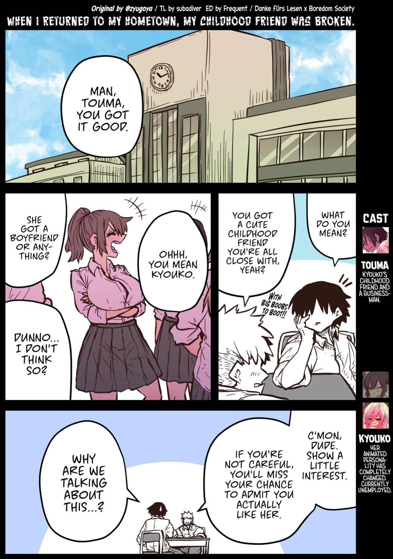 [Zyugoya] Jimoto ni Kaettekitara Osananajimi ga Kowareteta | When I Returned to My Hometown, My Childhood Friend was Broken (MainStory+FANBOX)