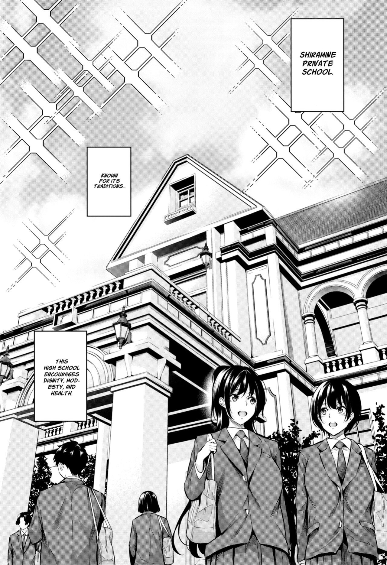 [Nasi-pasuya (Nasipasuta)] Shiramine Gakuen no Mesubuta Kaichou | Sow President of the Shiramine Academy [Project Valvrein]