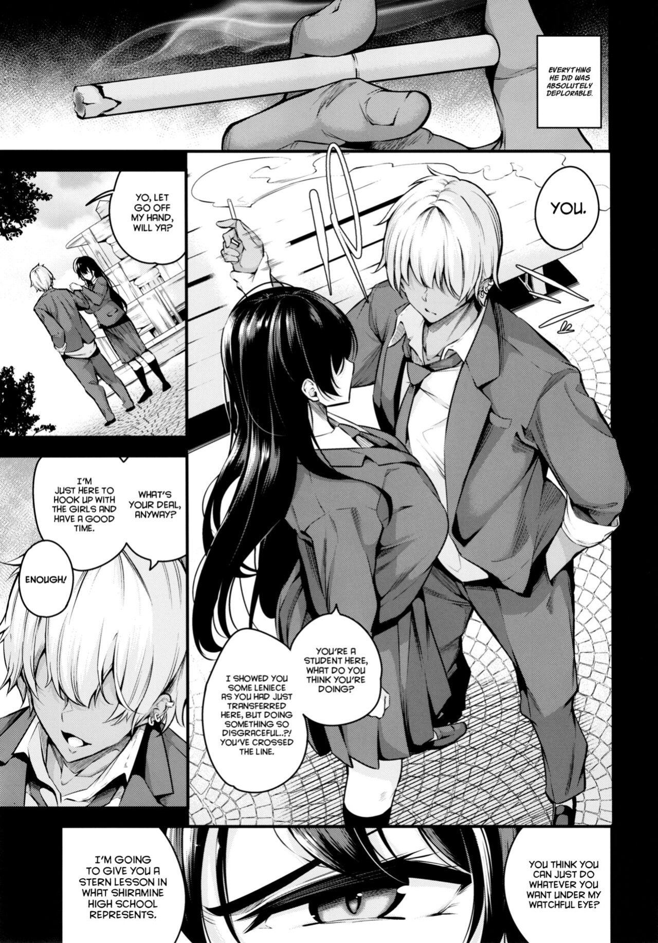 [Nasi-pasuya (Nasipasuta)] Shiramine Gakuen no Mesubuta Kaichou | Sow President of the Shiramine Academy [Project Valvrein]