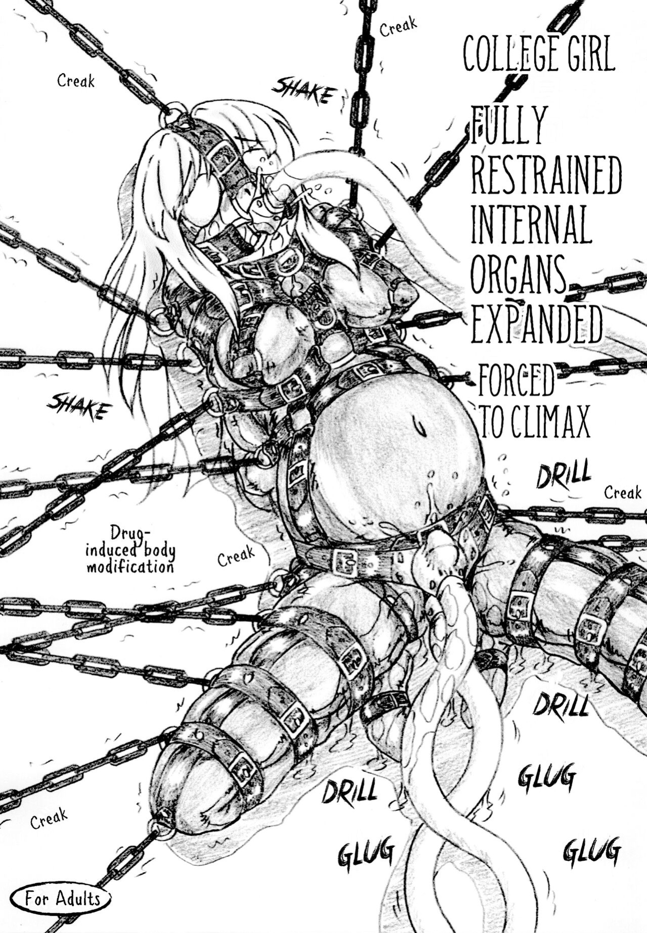 [Sumomo Dou (Sumomo EX)] Joshidai nama zenshin kōsoku naizō kakuchō kyōsei zetchō | College girl fully restrained internal organs expanded forced to climax [Pin-t]