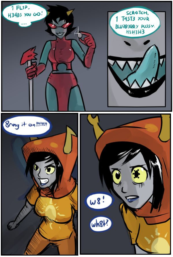 Terezi/Vriska Comic by Lemon Font