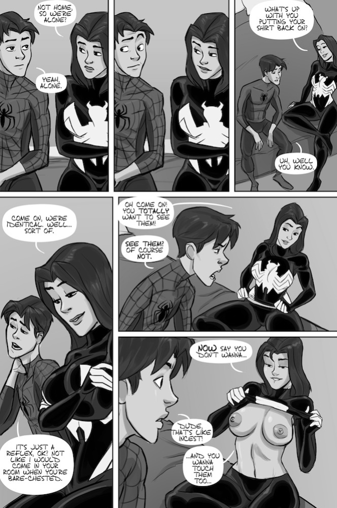 [Tracy Scops (Stickymon)] Ultimate Spider-Man XXX 1 - Spidercest with Jessica Drew [aka Spider-Woman] (Spider-Man)