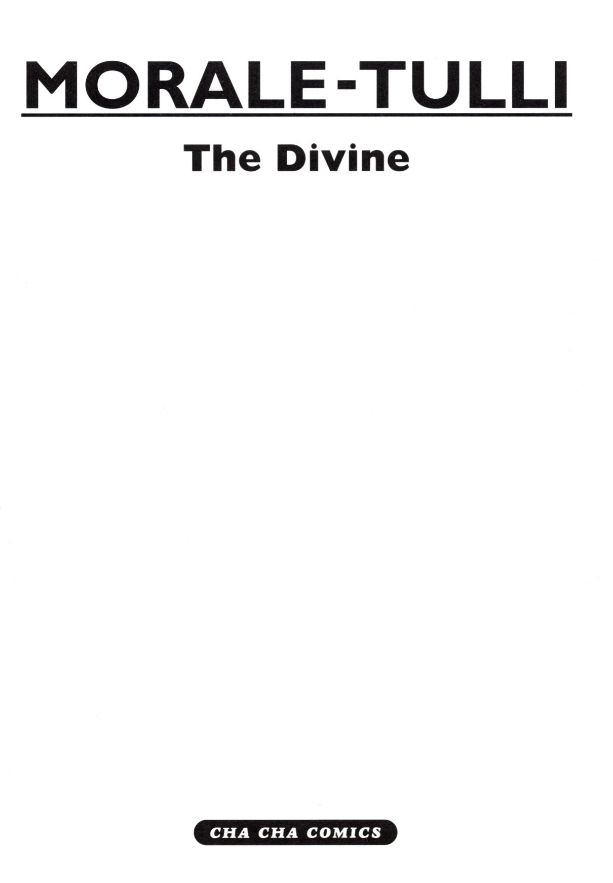 [Morale Stramaglia] The Divine
