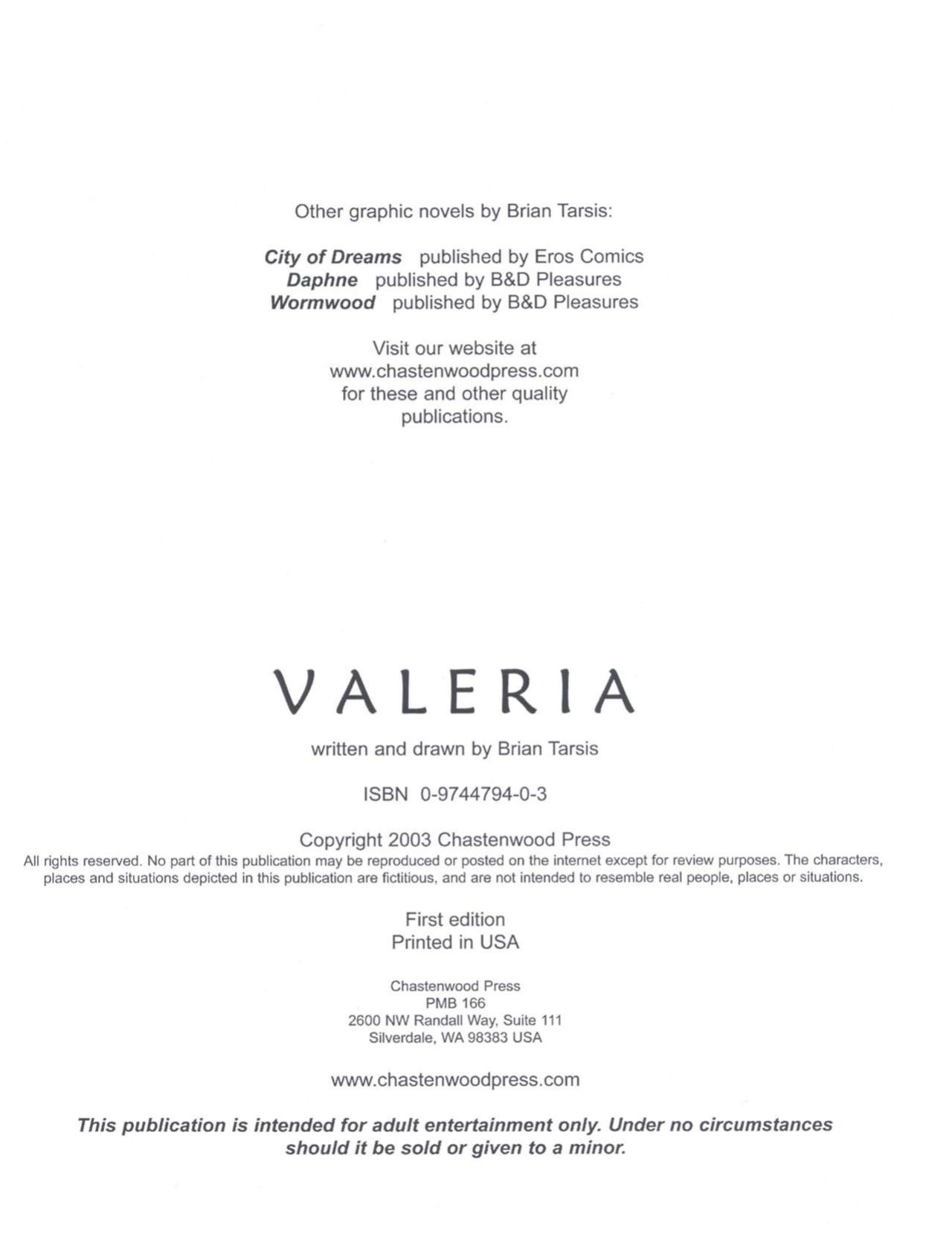 [Brian Tarsis] Valeria