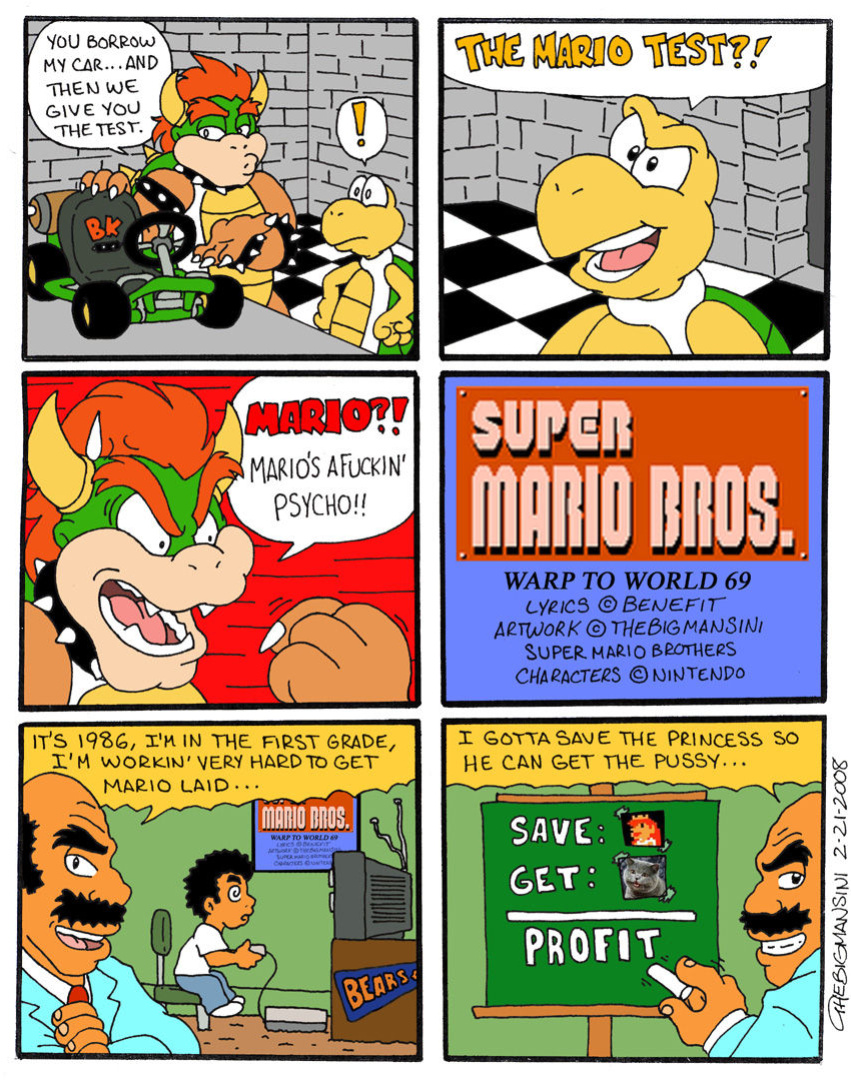 [The Big Mansini] Warp to World 69 (Super Mario Brothers)