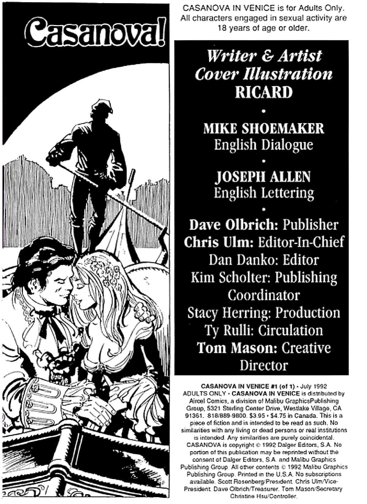 [Ricard] Casanova! In Venice!
