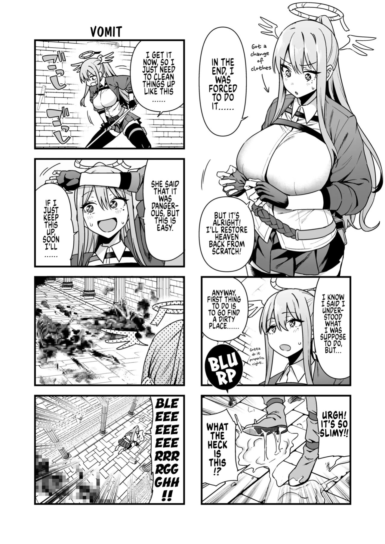 [Ikihaji Hummingbird (Amano Don)] Ochibure Megami no Yamibaito | The Fallen Goddess Has A Dark Part-time Job