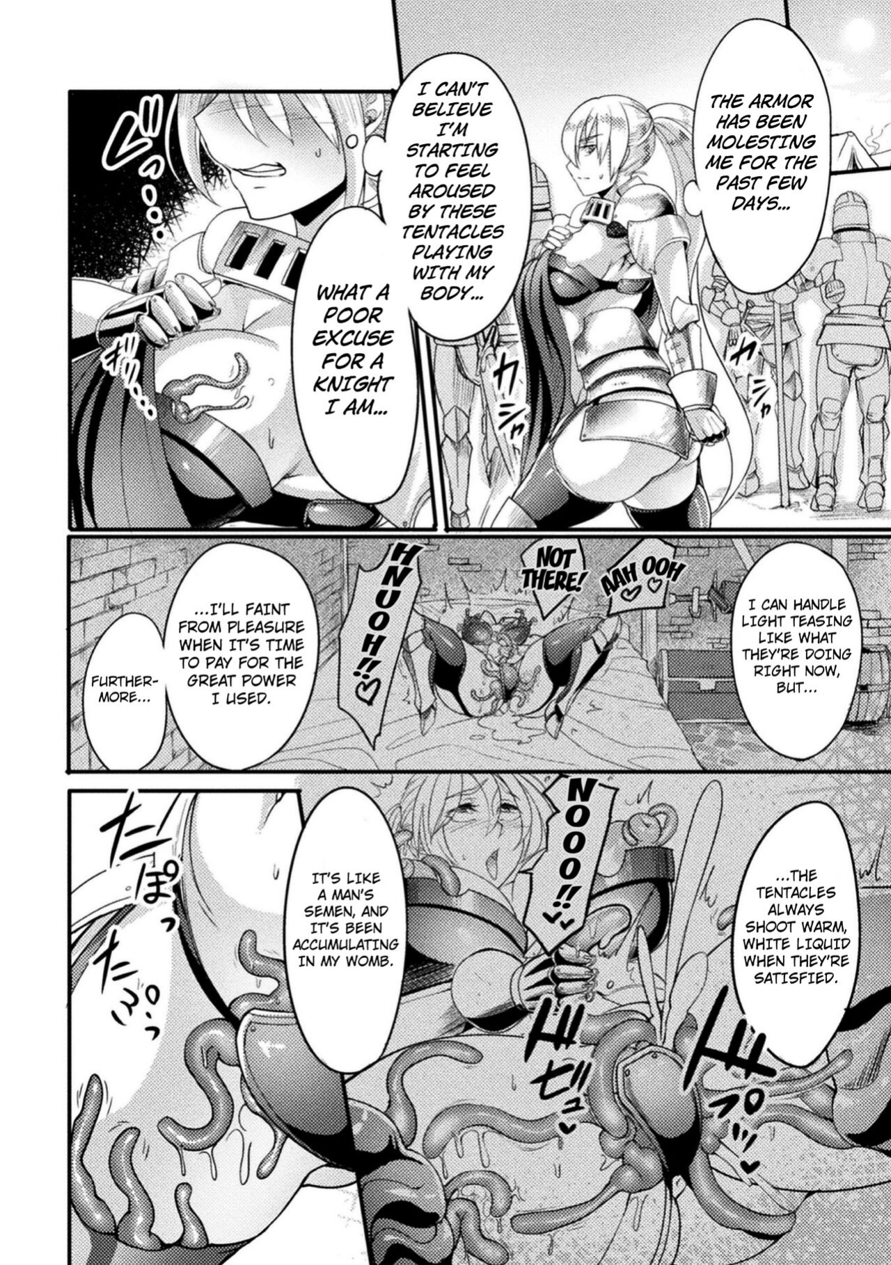 [Remu] The Lady Knight Will Never be Defeated by The Tentacle ([Anthology] 2D Comic Magazine Noroi no Soubi de Ryoujoku Zecchou! Vol. 1) [Kuraudo]