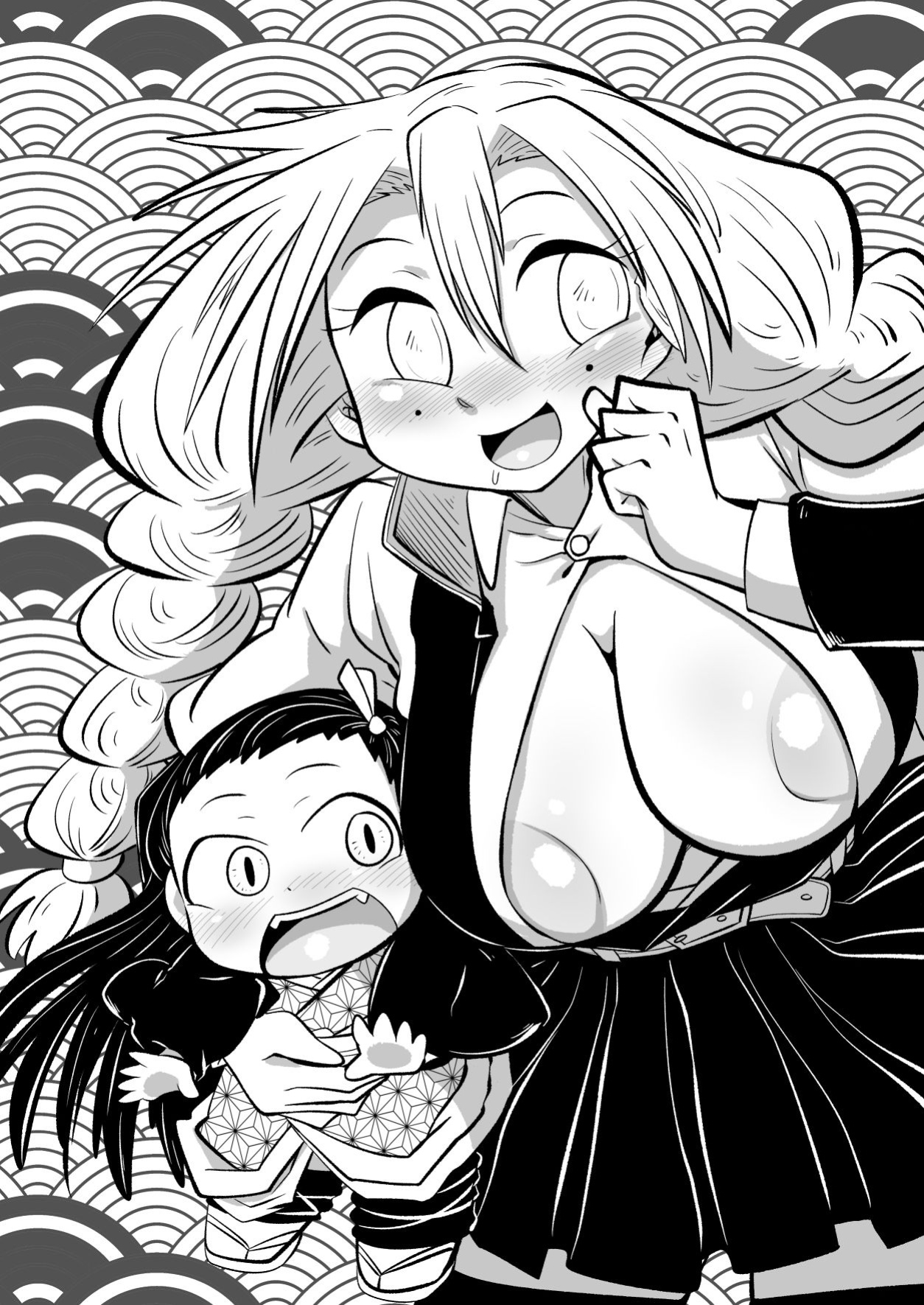 [Warui Yume (Aimu)] Oni o Kuruwasu Amai Mitsu (Kimetsu no Yaiba) [Kappasa]
