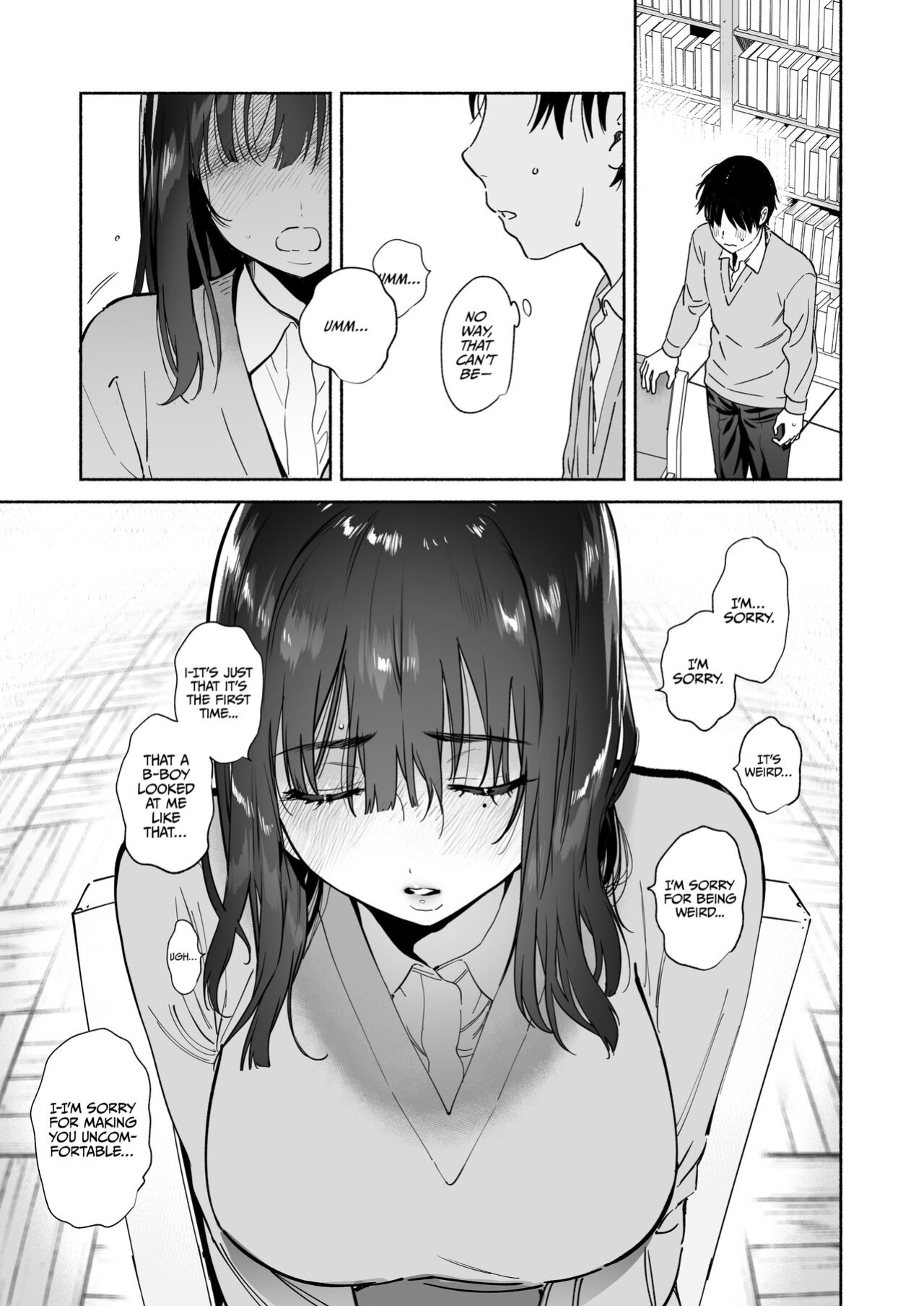[Yuzuya (Yuzuha)] Mukuchi na Tosho Iin to Sex Zuke. | Addicted to Sex With a Taciturn Library Committee Member