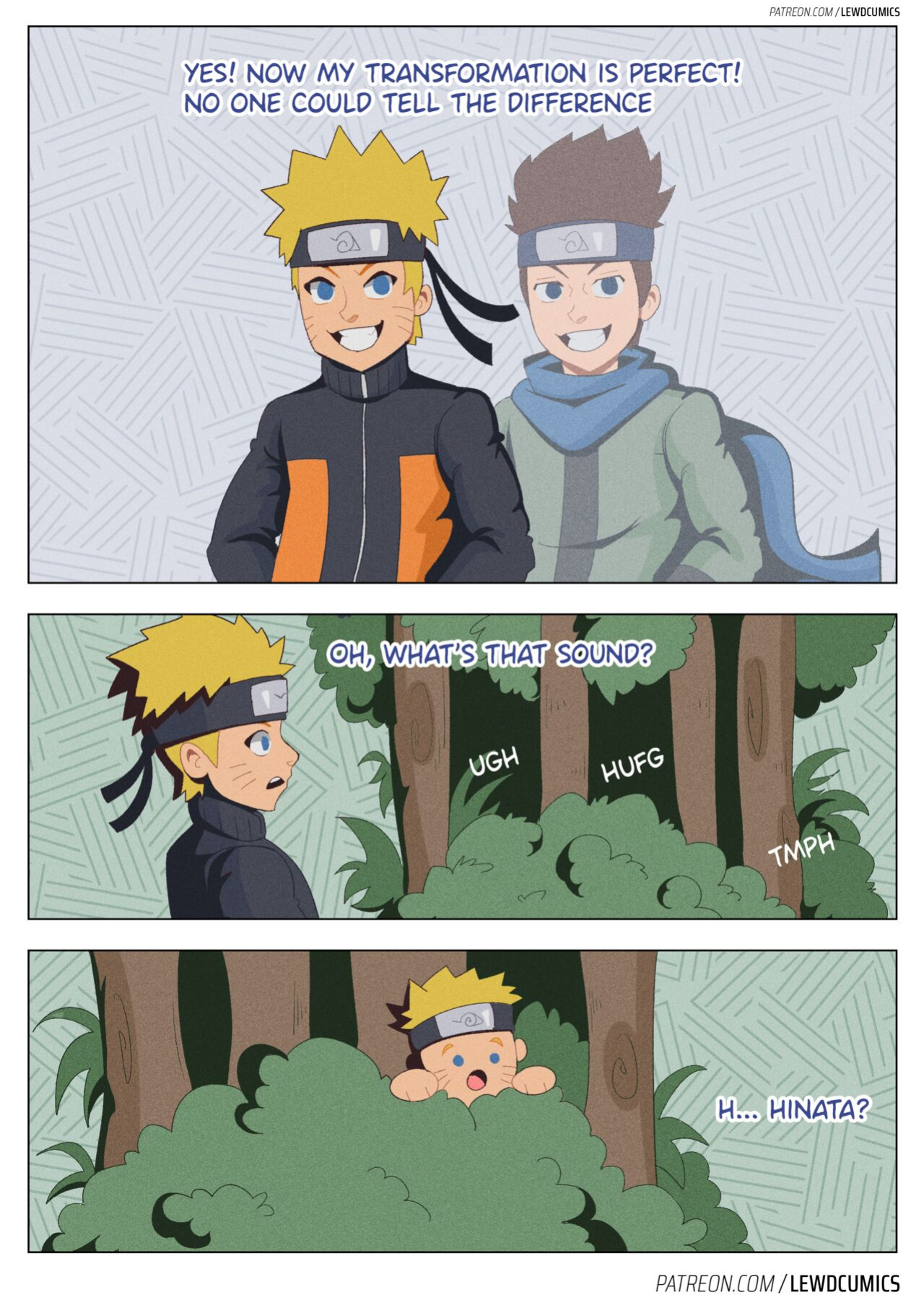 [LewdCumics] Hitana's training session (Naruto)