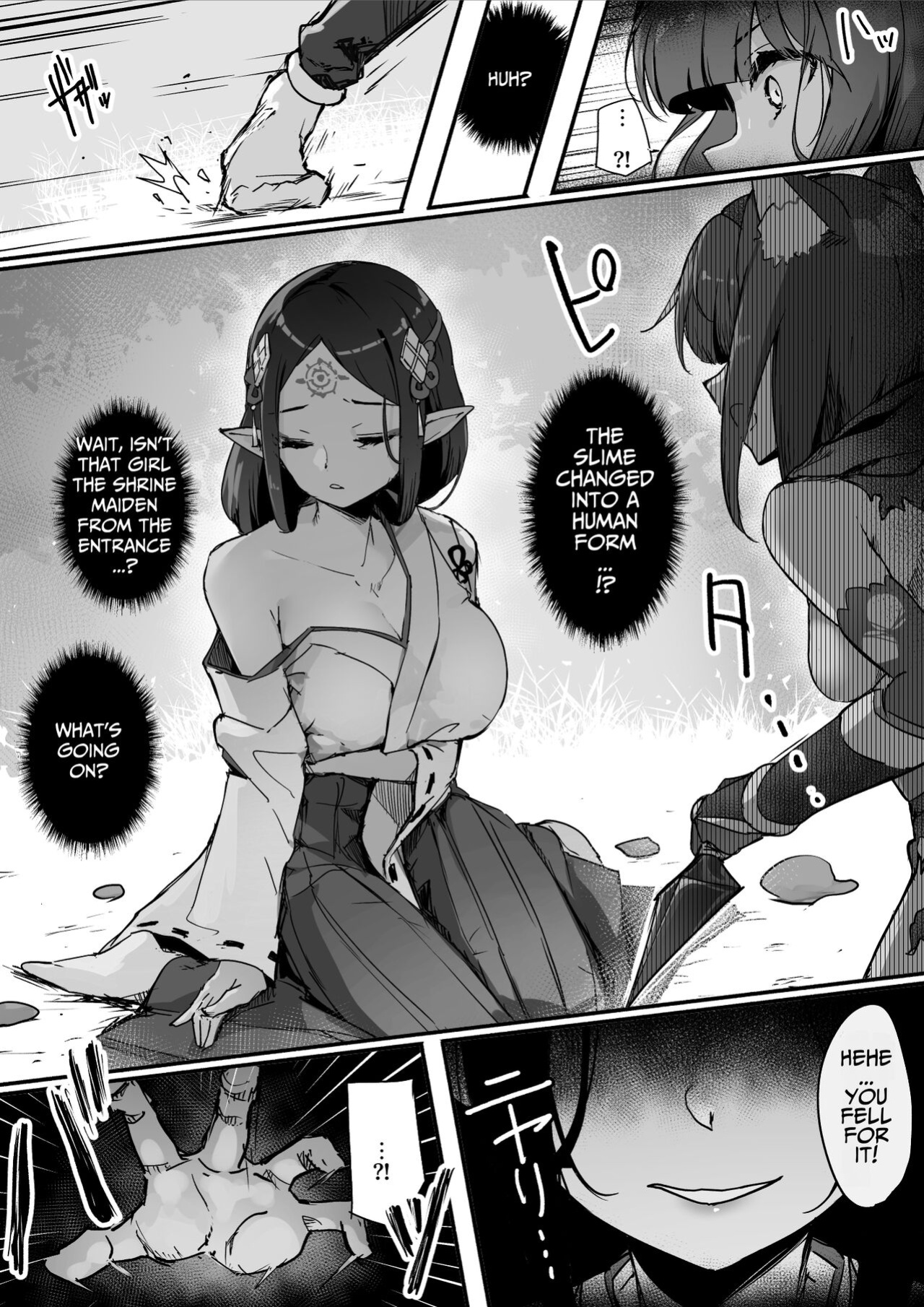 [Ochichio (osisio)] Hyakudaku no Tou -Ichi- Kunoichi vs Slime Hen | Tower of a Hundred Imourities Part One: A Kunoichi's battle against Slimes [Kusanu]