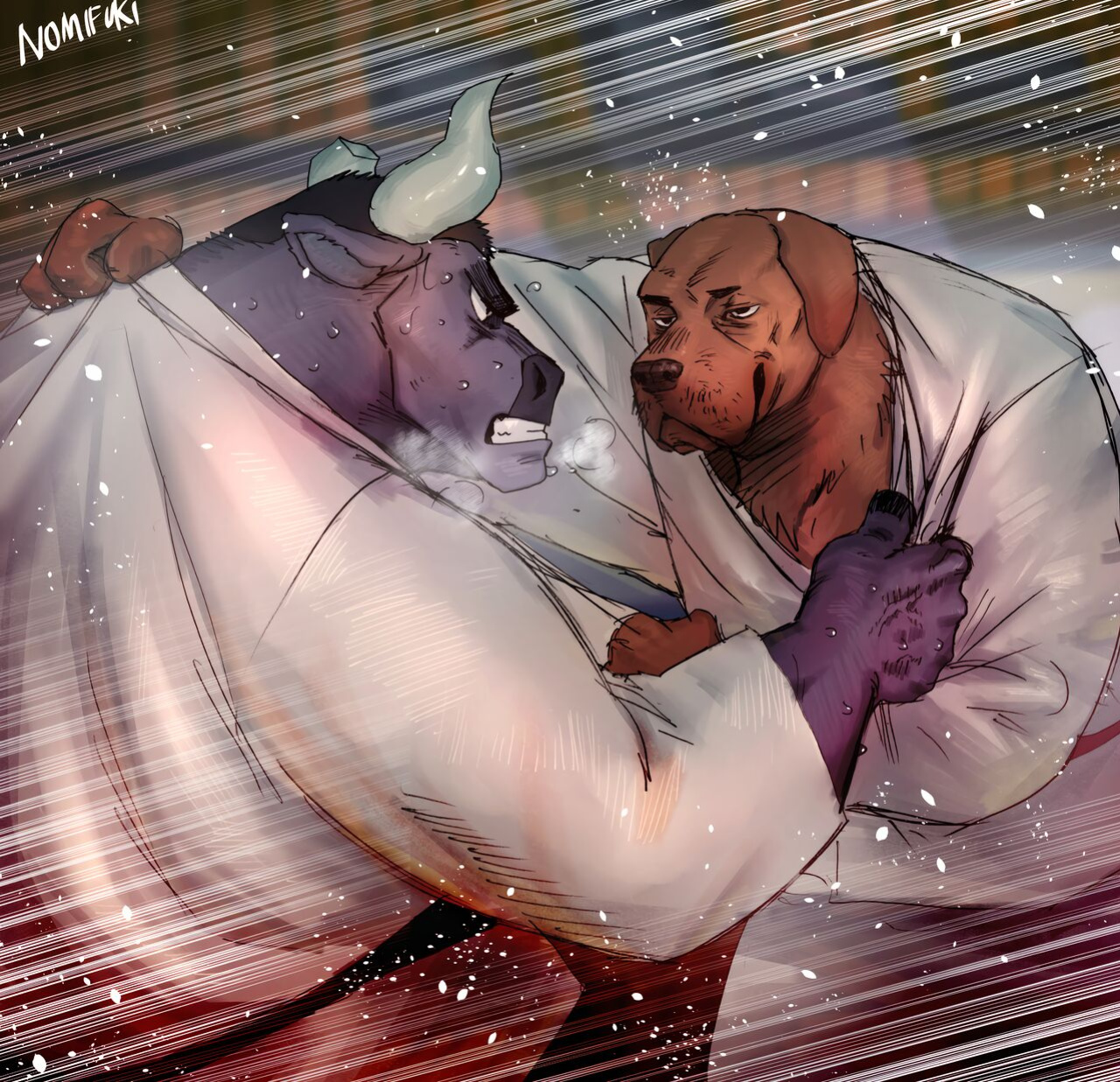 (Shinshun Kemoket 8) [Sagyouba NOMNOM (Nomifuki)] BHB Kemo Pro Magazine