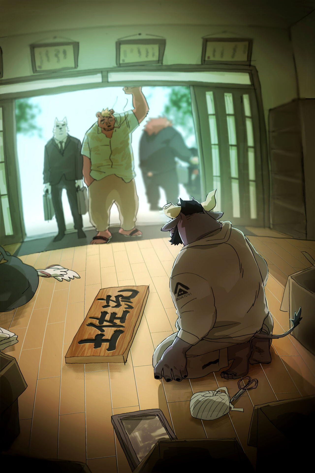 (Shinshun Kemoket 8) [Sagyouba NOMNOM (Nomifuki)] BHB Kemo Pro Magazine