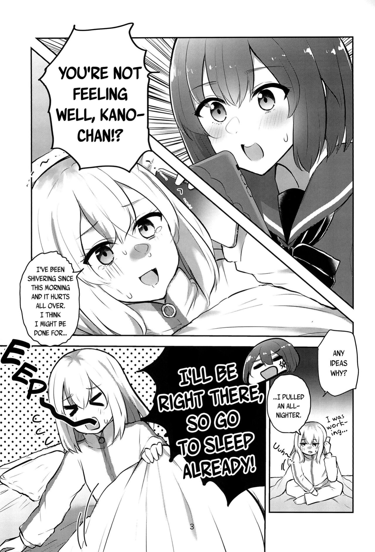 [Kyou Majo! (Uemura Navia)] Yoru no Sasoi wa Kotowarenai | Kano Can't Refuse Yoru's Temptation (Yoru no Kurage wa Oyogenai) [/u/ scanlations]