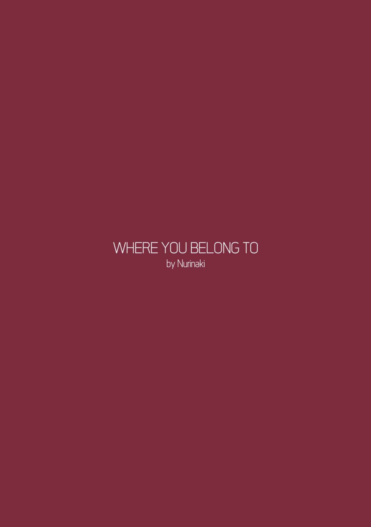 [Nurinaki] Where You Belong To {Uncensored} {HD}